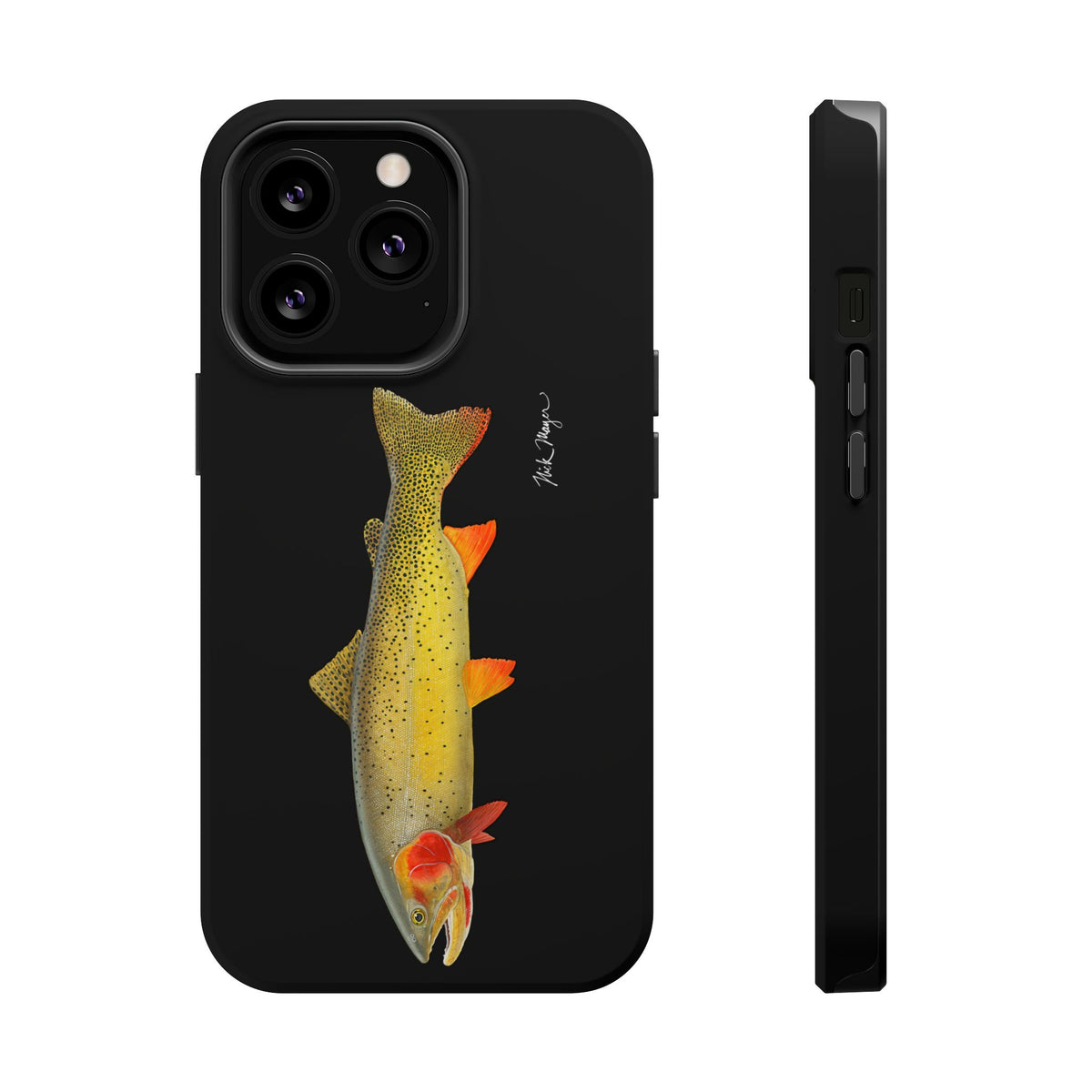 Cutthroat Trout 1 Black MagSafe iPhone Case Printify