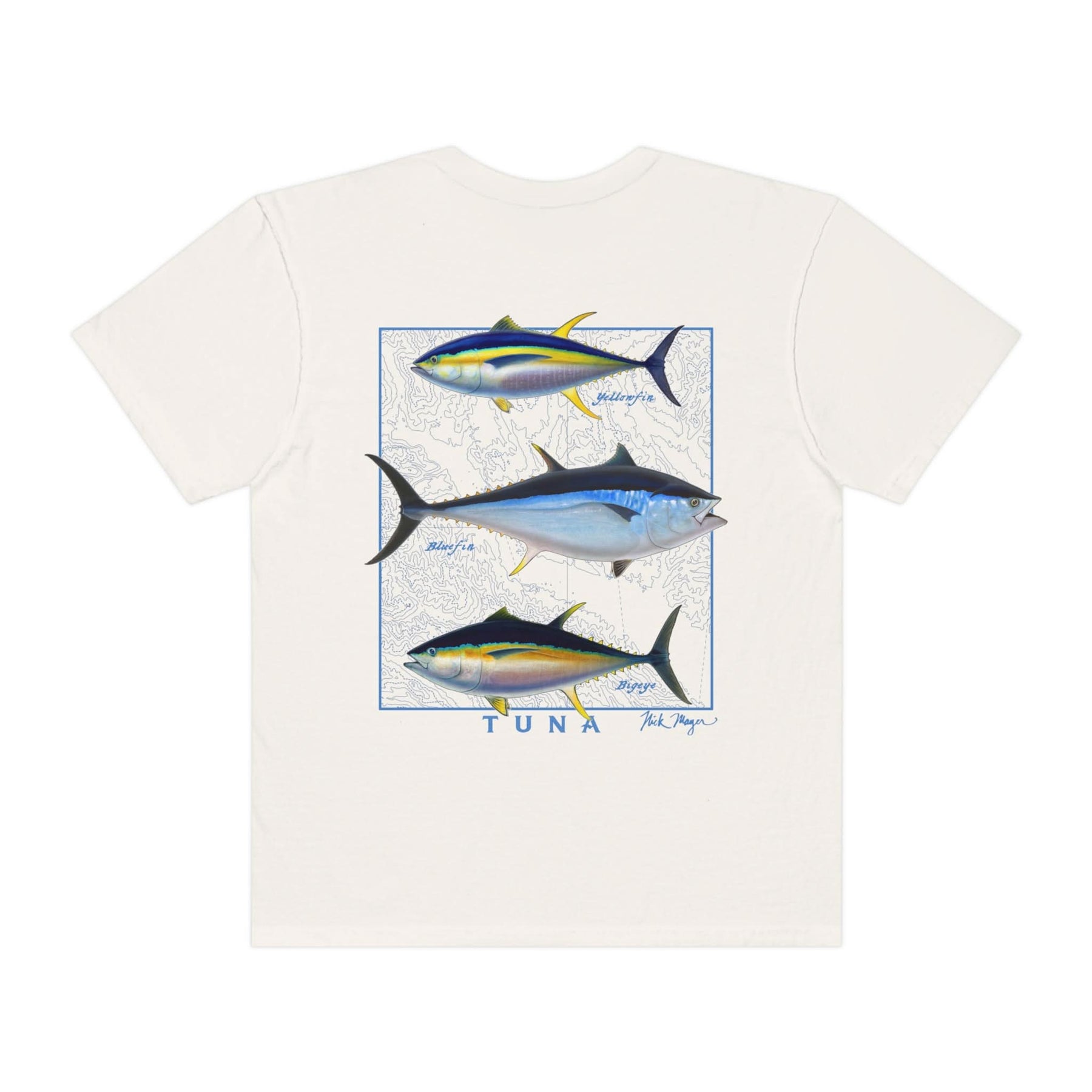 Tuna Slam Premium Front & Back Comfort Colors Tee