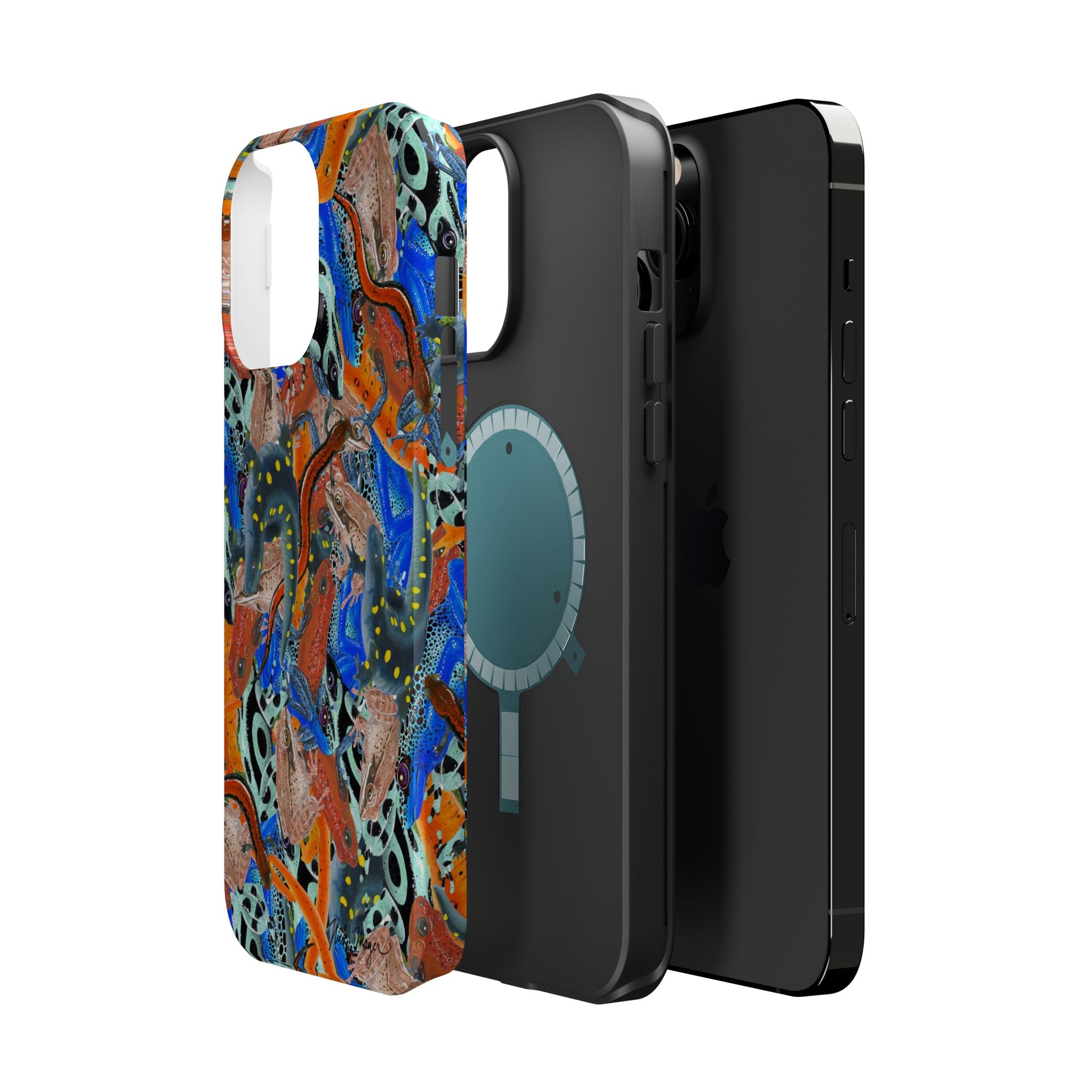 Frogs and Salamanders MagSafe iPhone Case