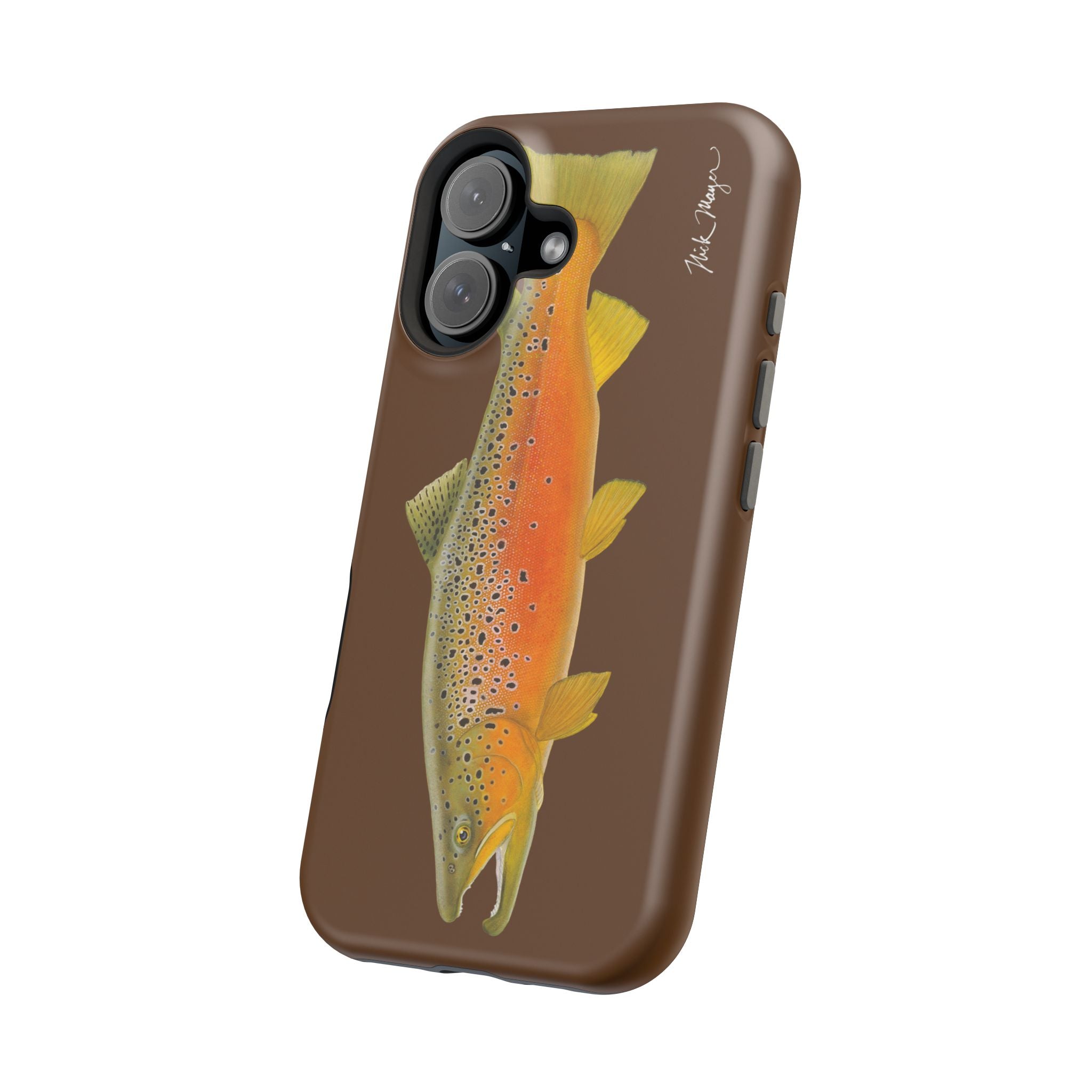 Brown Trout 2 Brown MagSafe iPhone Case, Limited Run