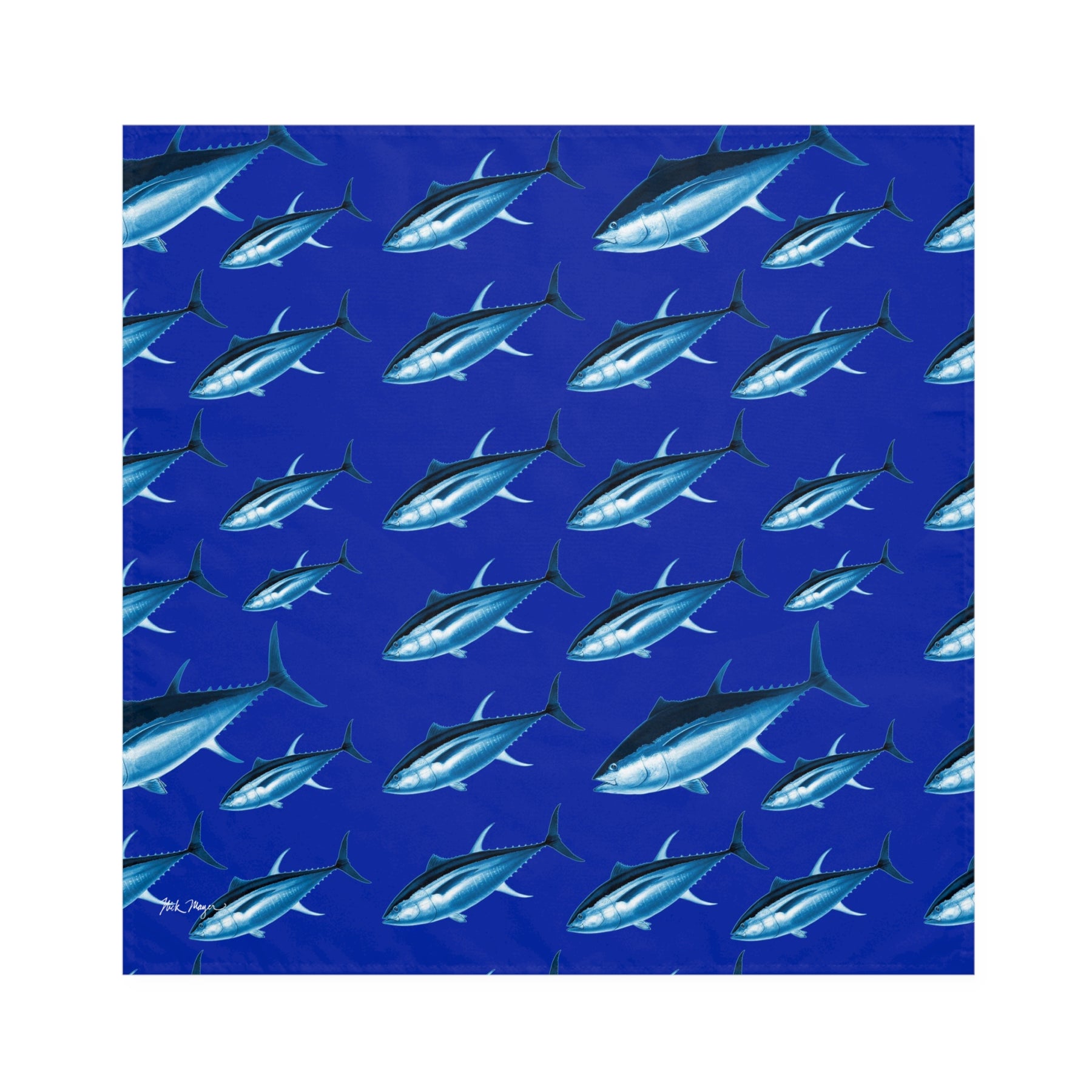 Blue Tuna 4 Piece Cloth Napkin Set