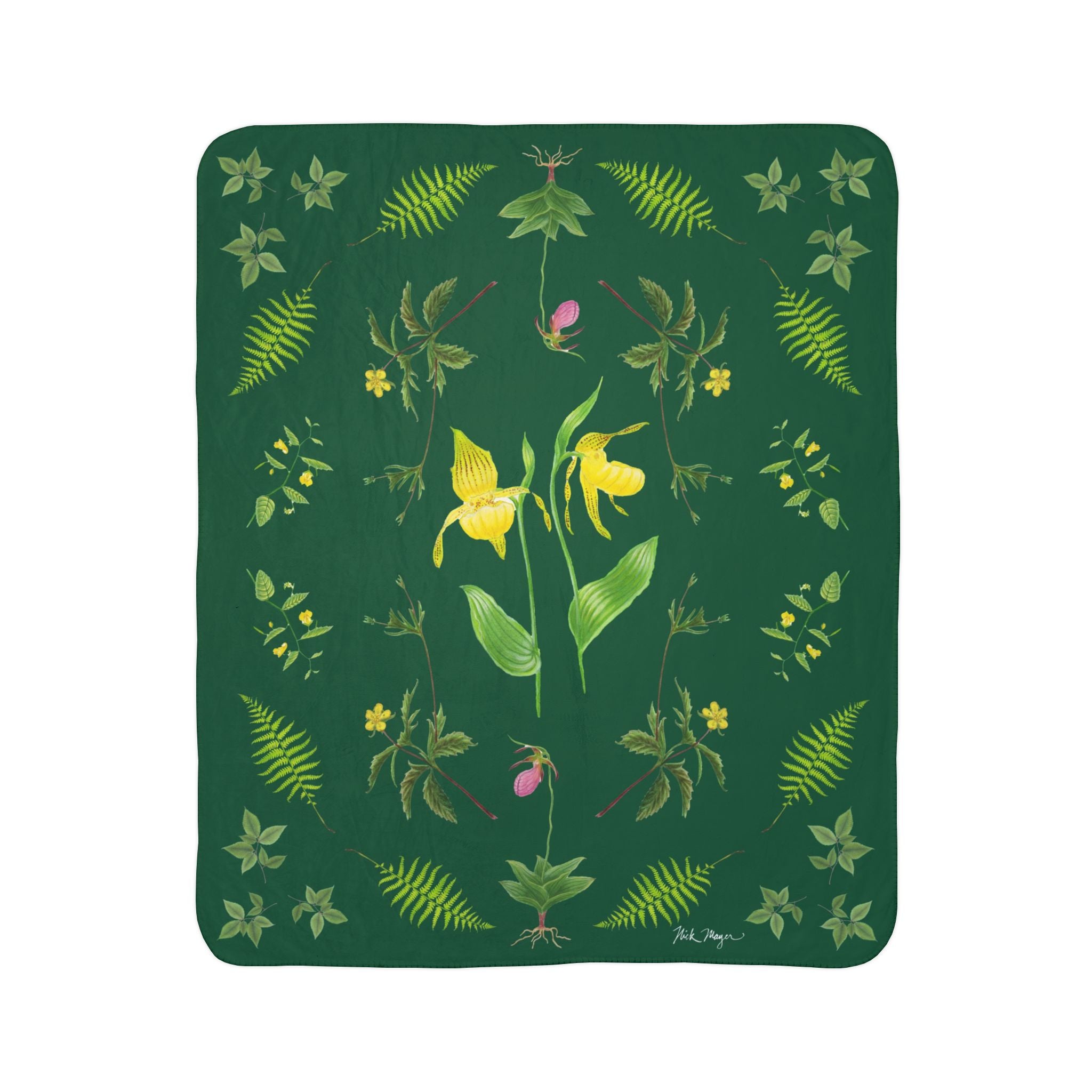 Botanicals Super Soft Sherpa Blanket