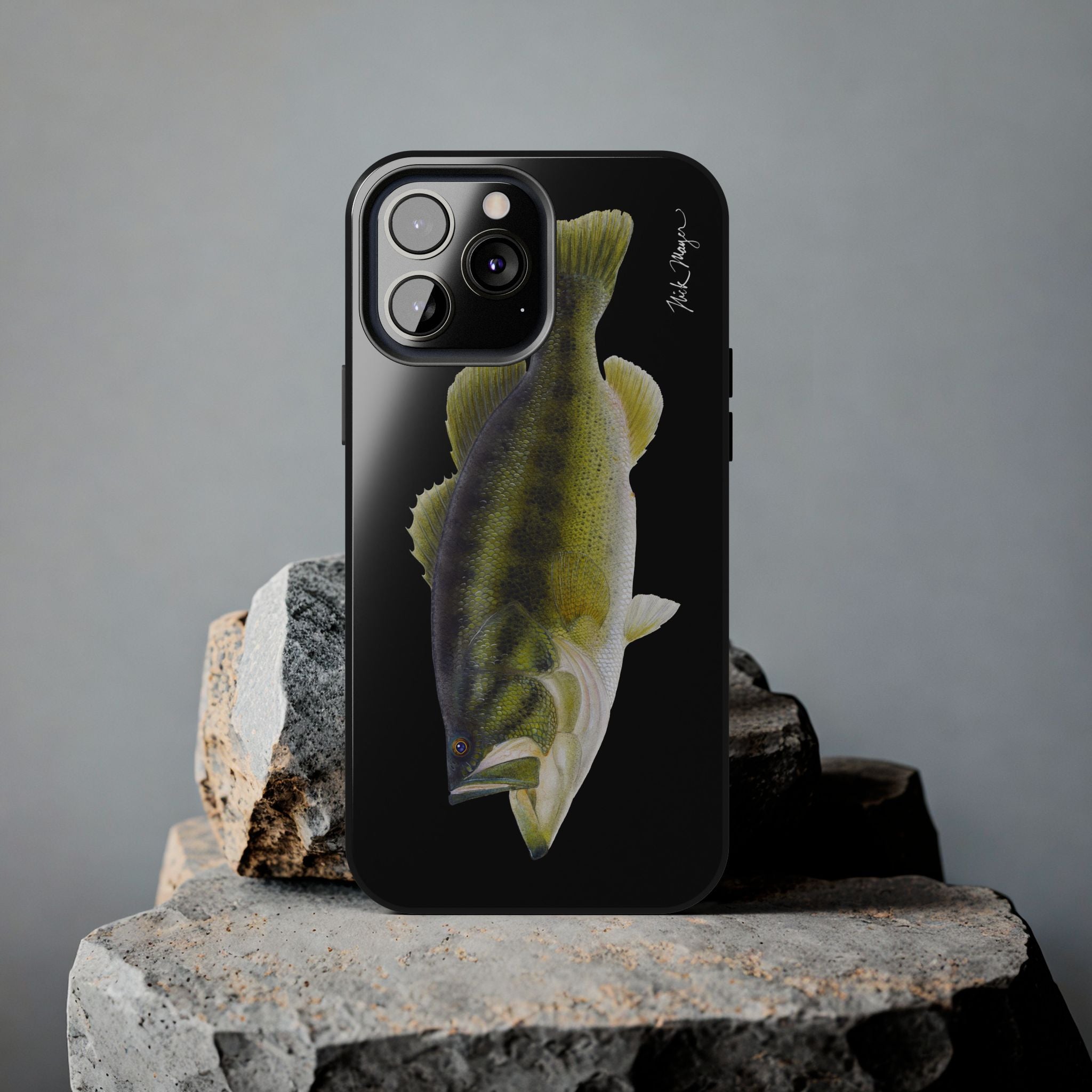 Largemouth Bass Black Phone Case (iPhone)