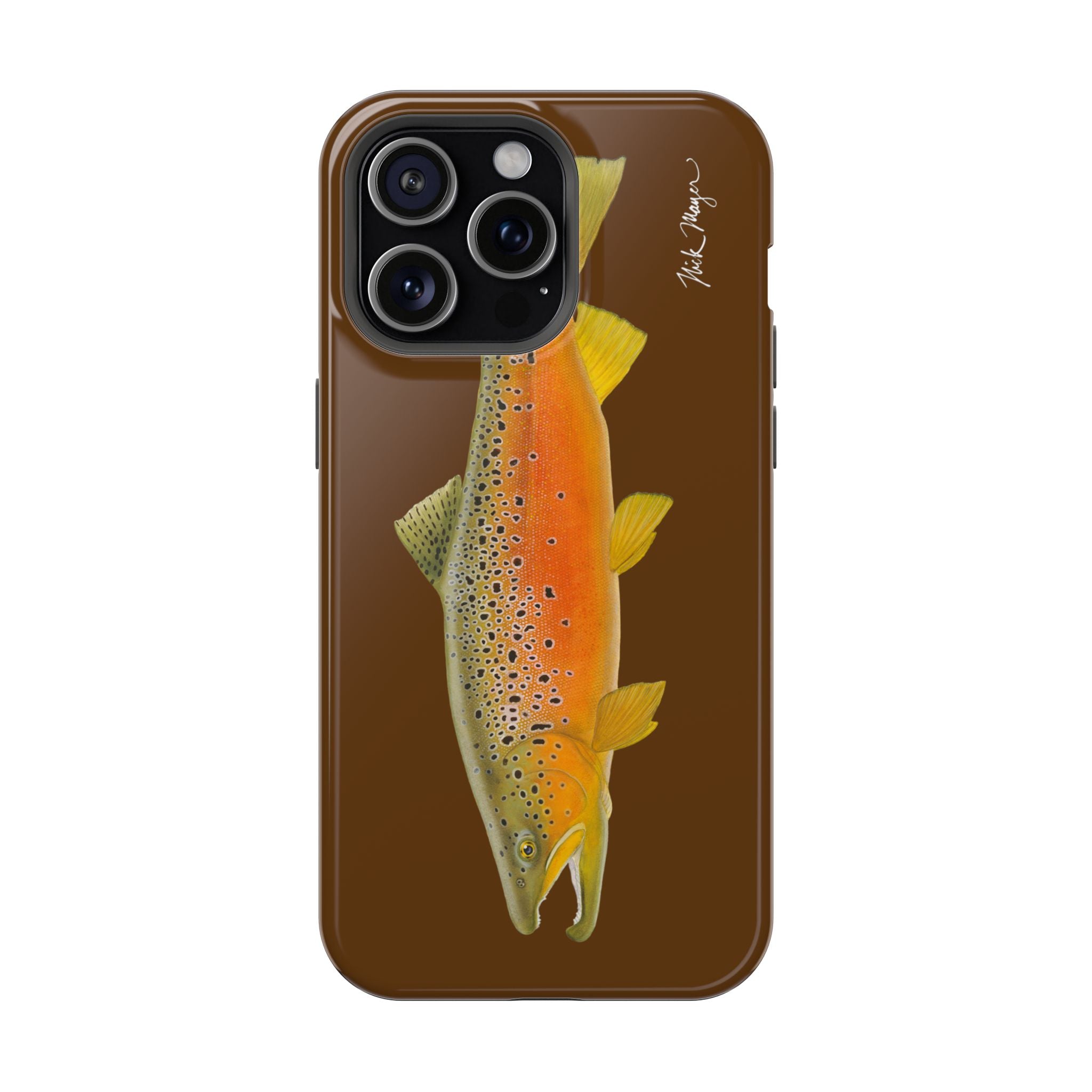 Brown Trout 2 Brown MagSafe iPhone Case, Limited Run