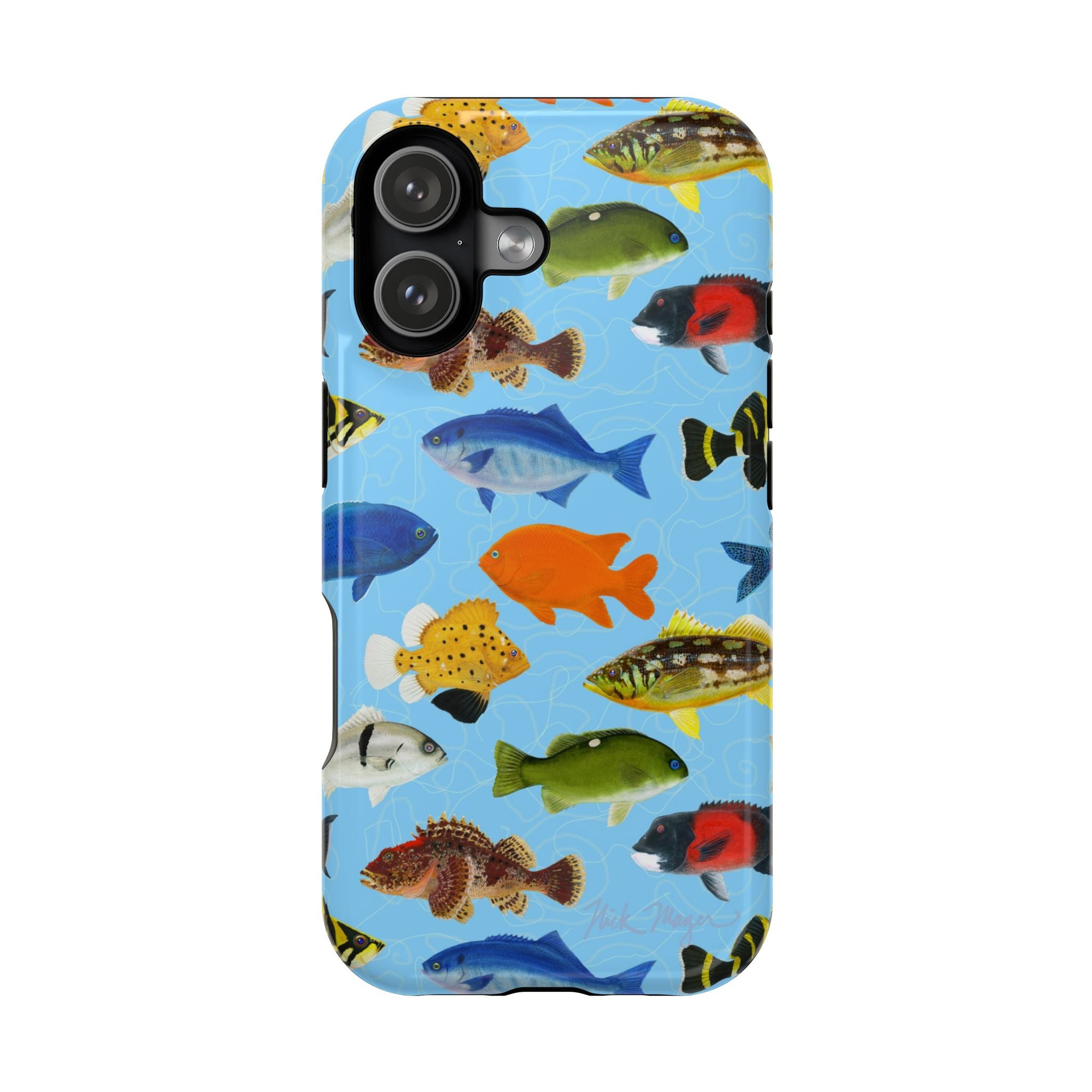 California Fish Blue MagSafe iPhone Case