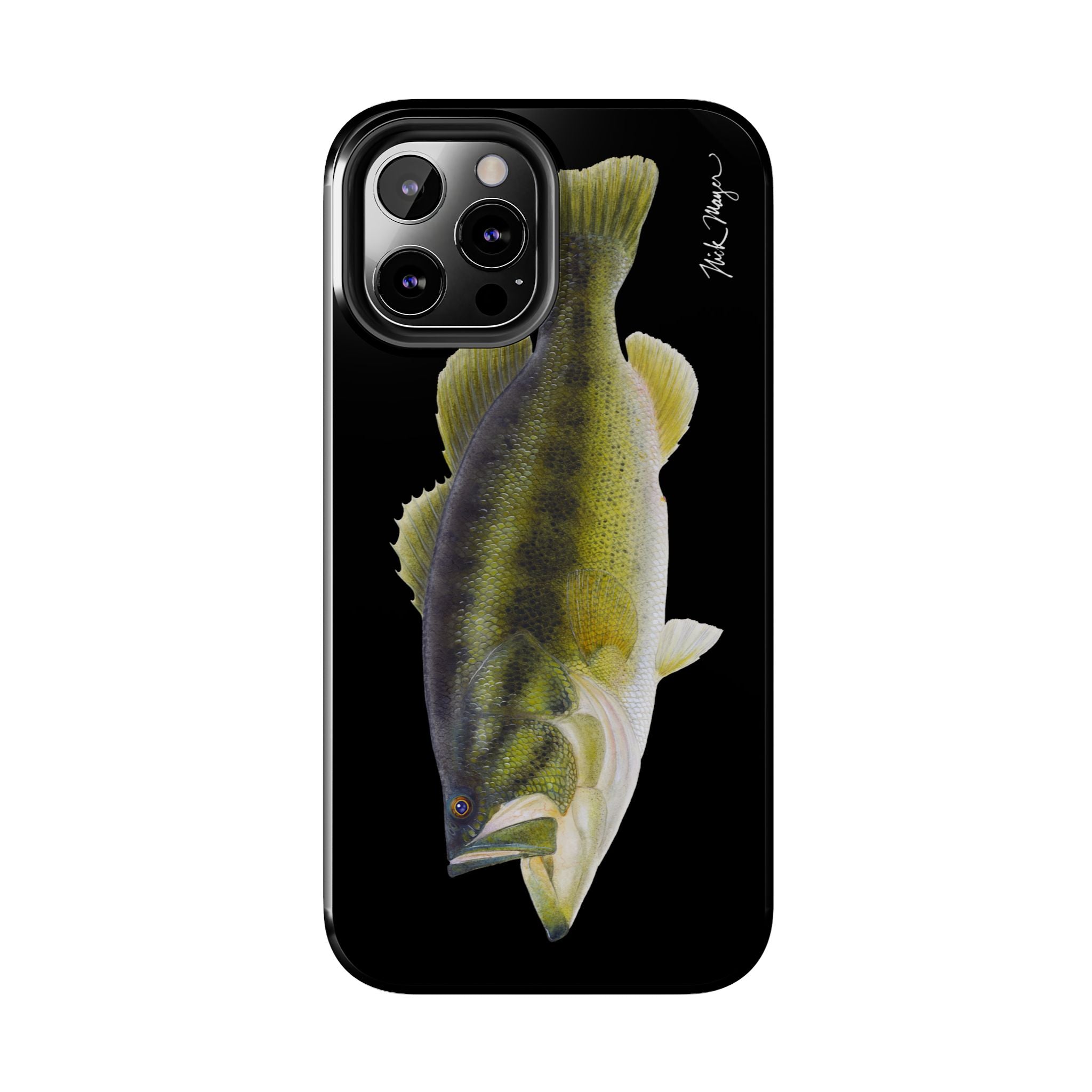 Largemouth Bass Black Phone Case (iPhone)