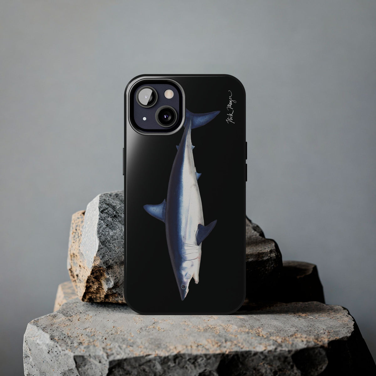 Mako Shark Black iPhone Case Printify