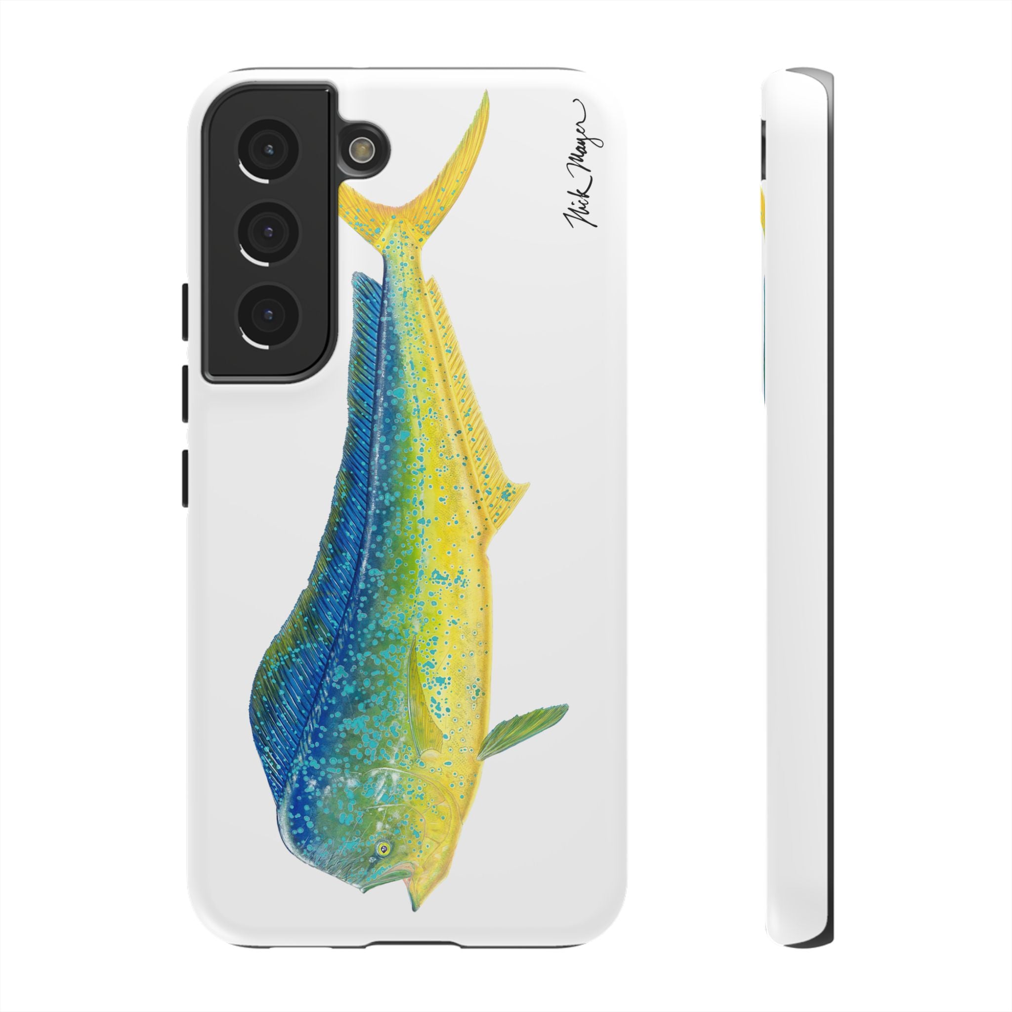 Bull Mahi White Phone Case (Samsung)