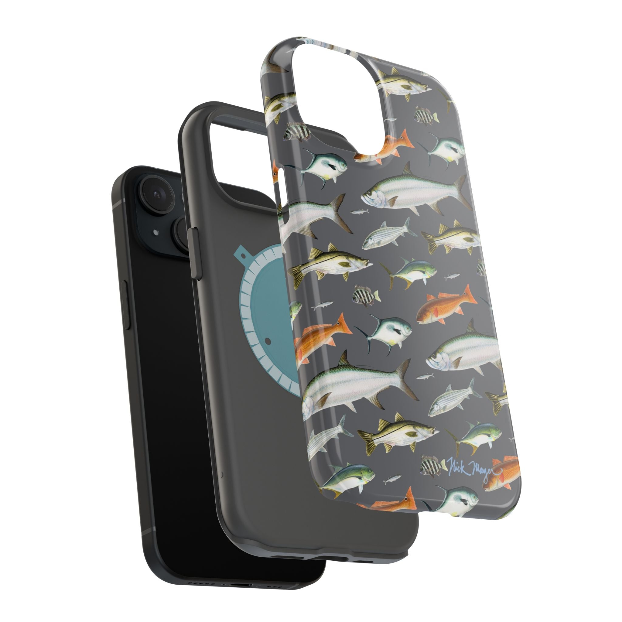NEW Southern Fish Grey MagSafe iPhone Case