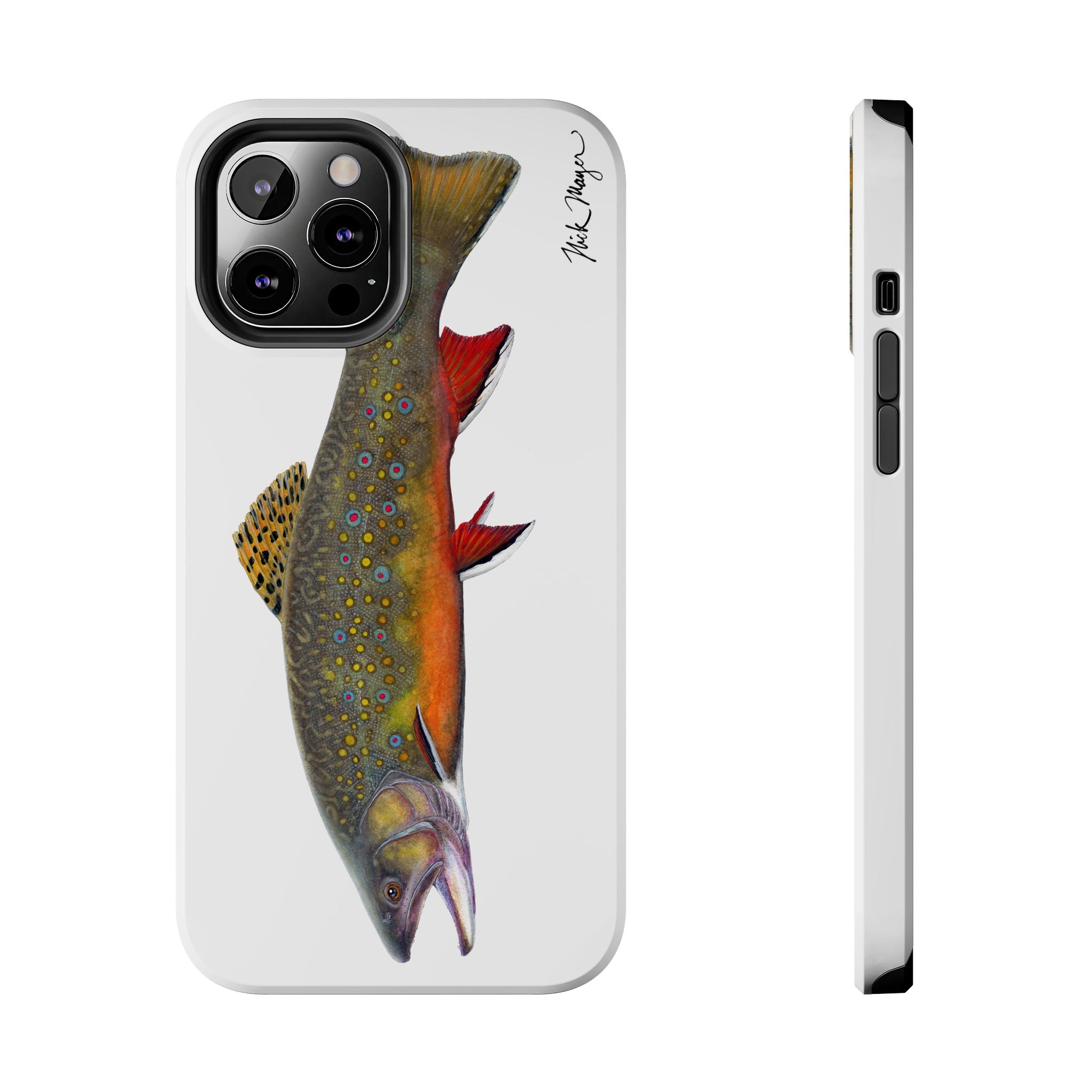 Brook Trout White Phone Case (iPhone)