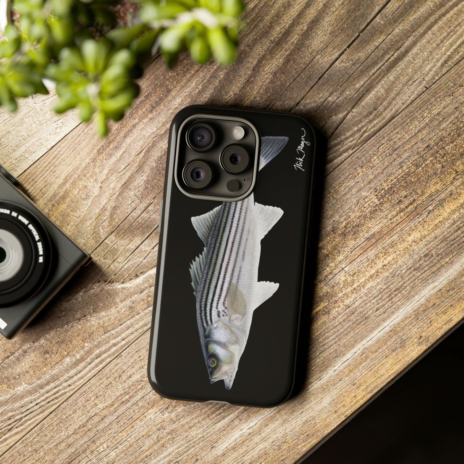 Schoolie Striper Black iPhone 15 Case