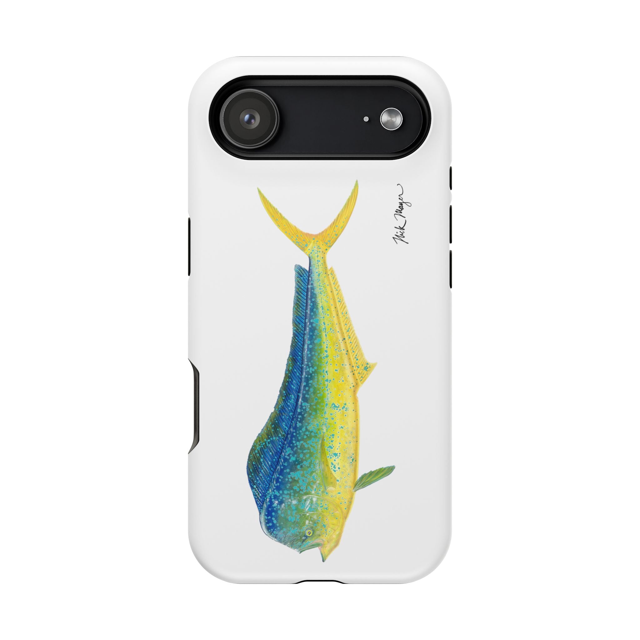Bull Mahi MagSafe White iPhone Case