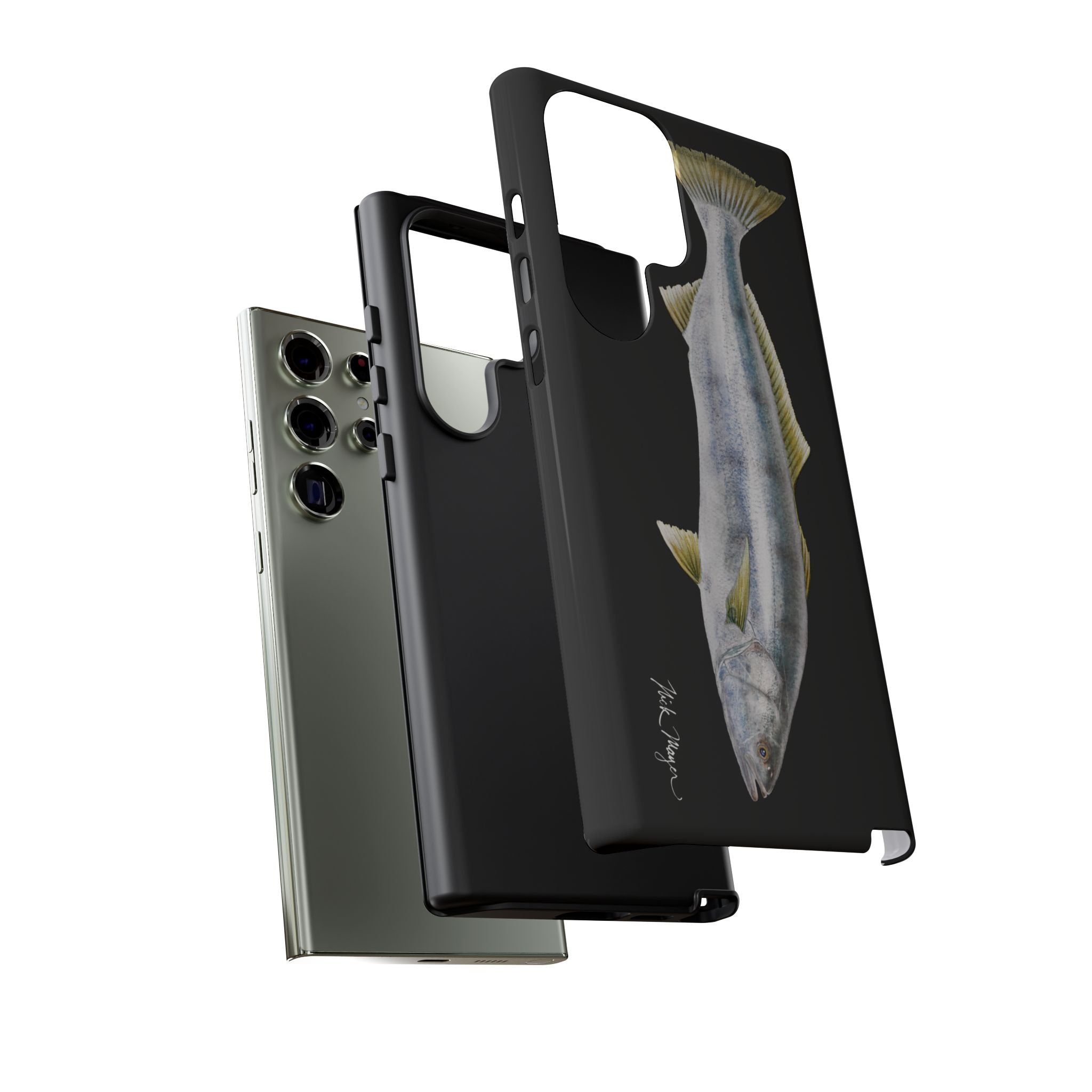 White Sea Bass Phone Case (Samsung) - black