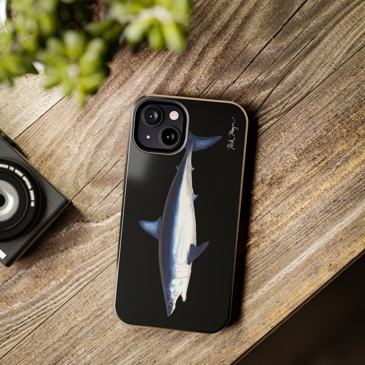 Mako Shark Black iPhone Case Printify