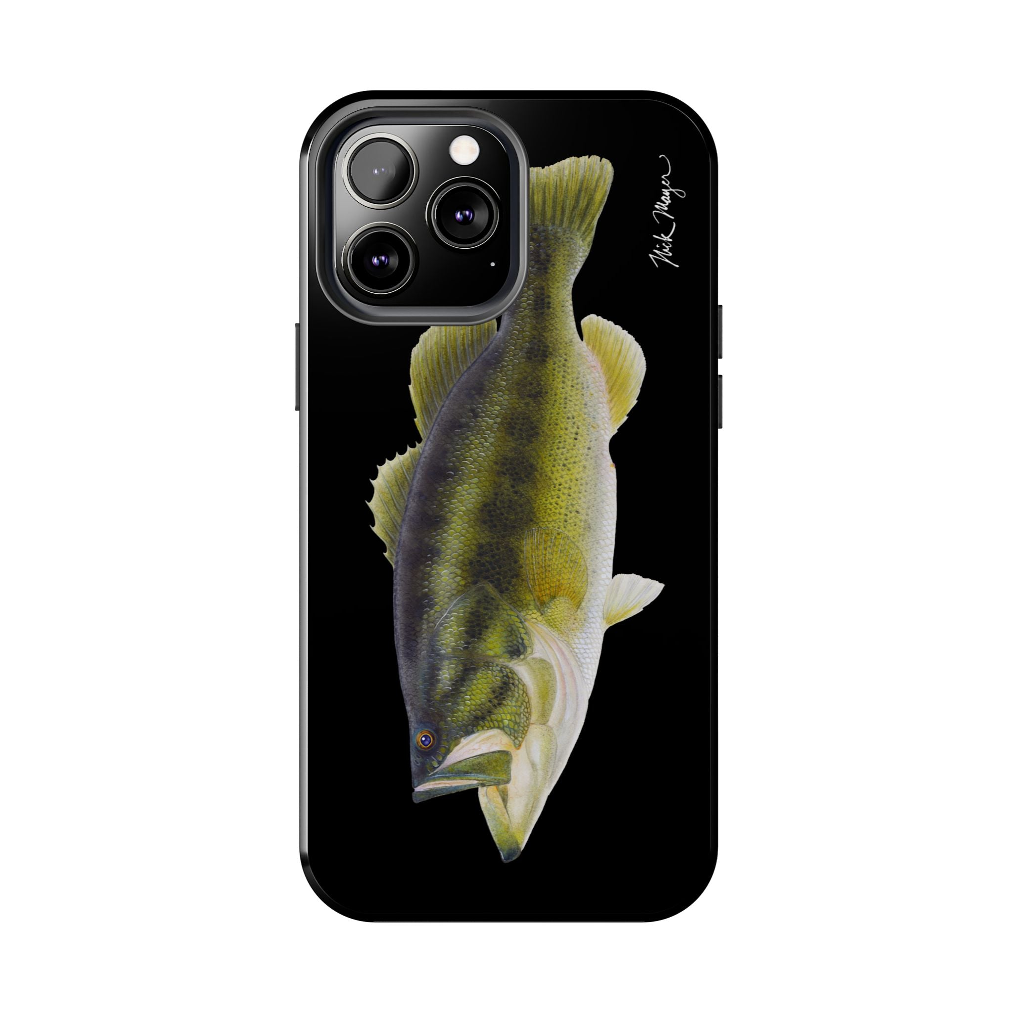 Largemouth Bass Black Phone Case (iPhone)