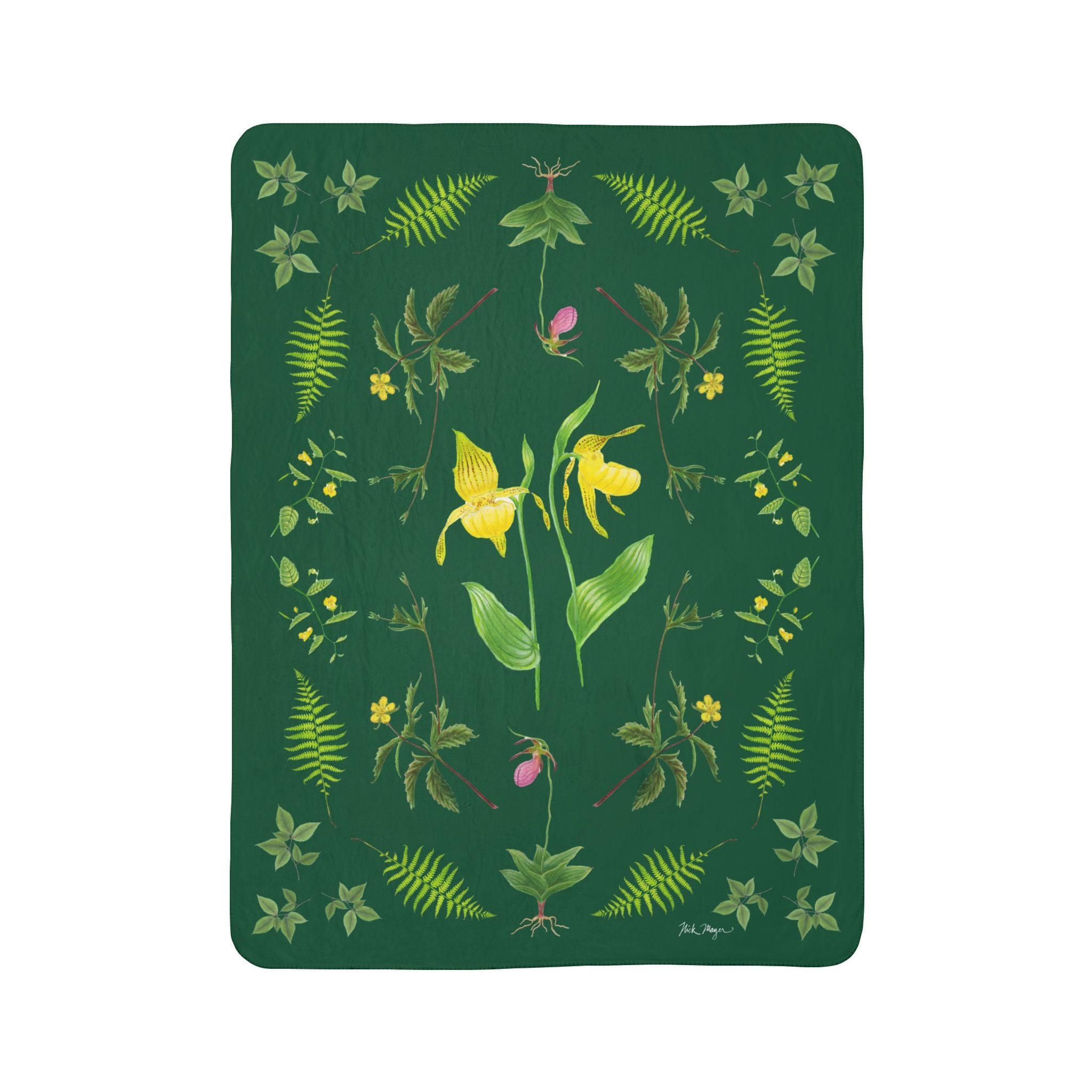 Botanicals Super Soft Sherpa Blanket