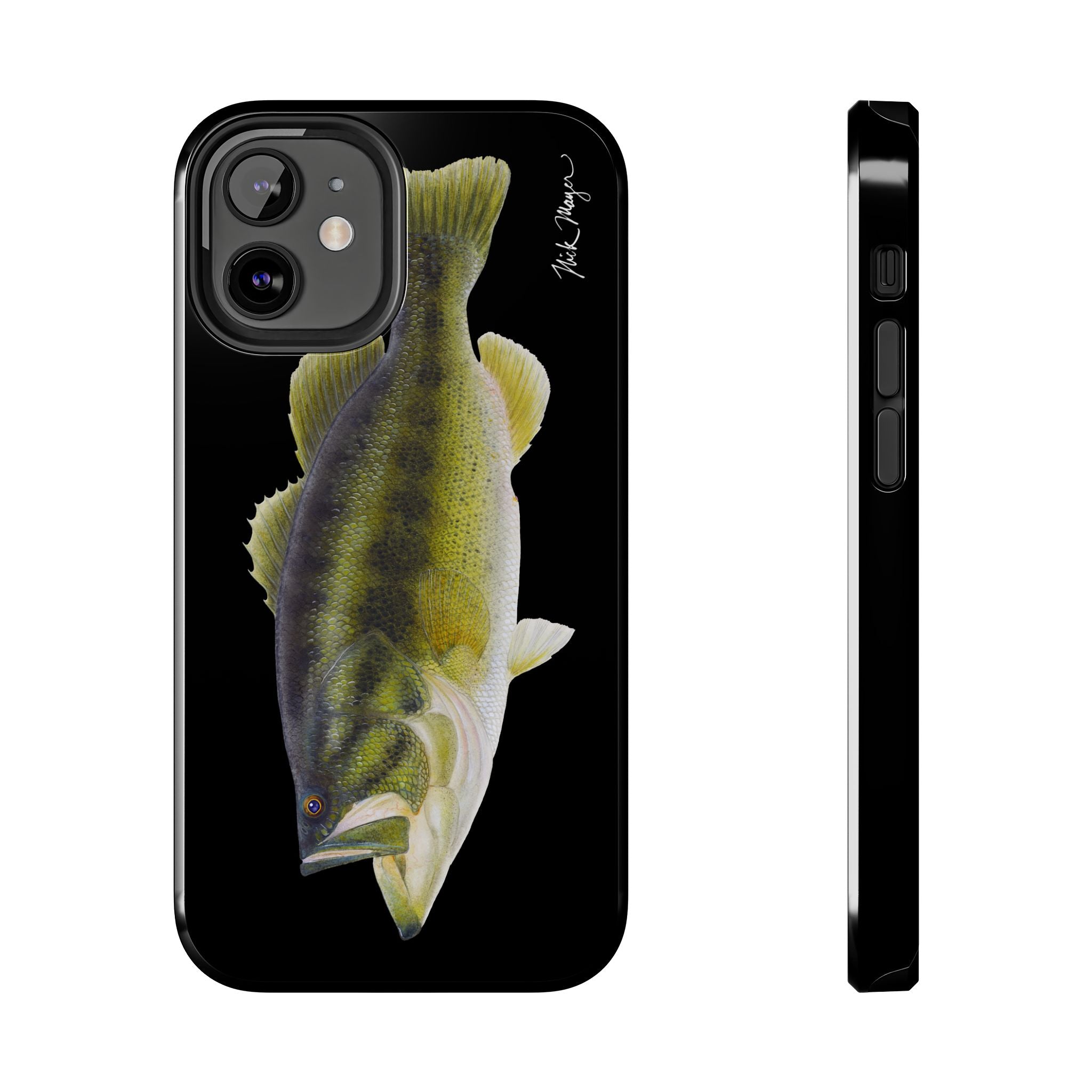 Largemouth Bass Black Phone Case (iPhone)