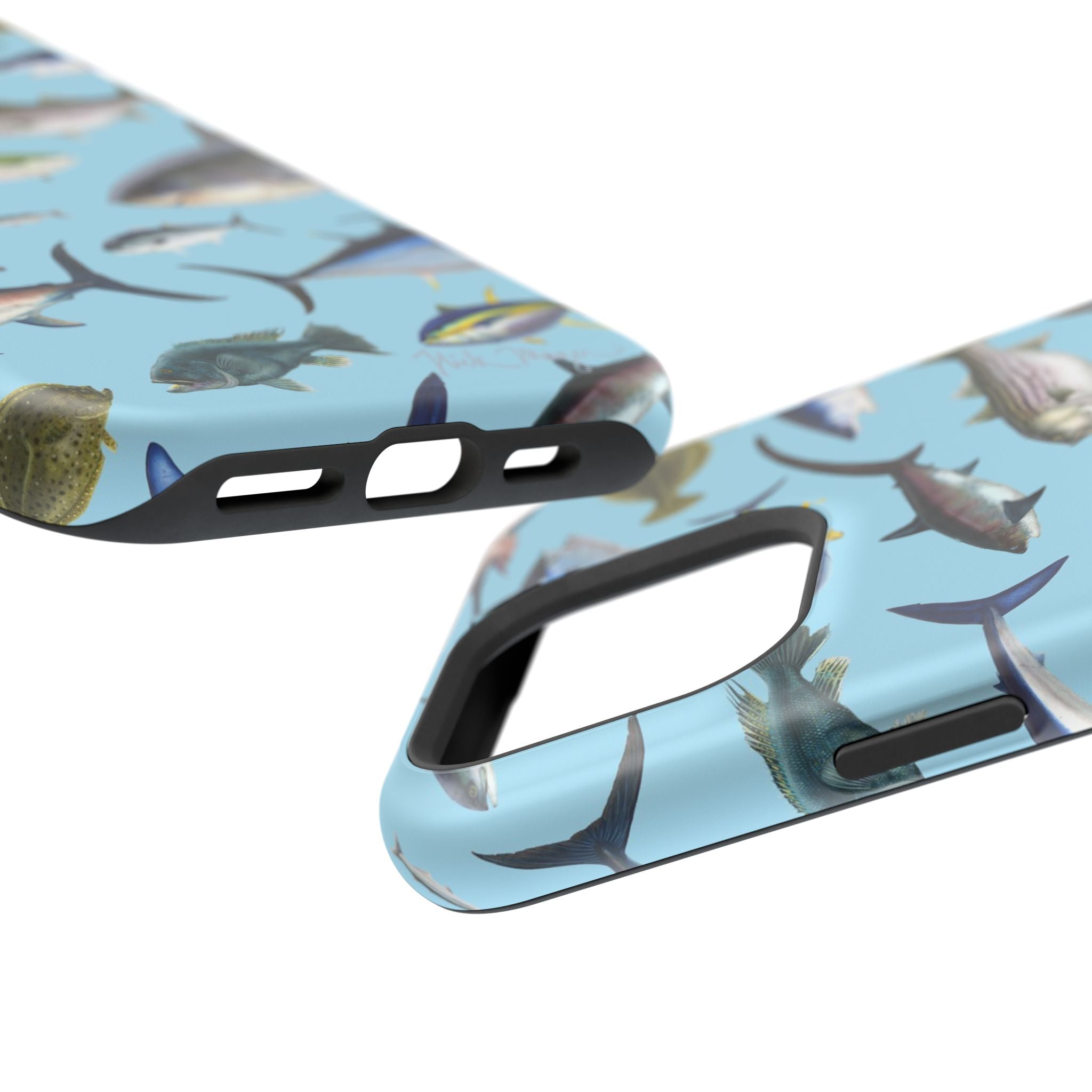 New England Fish Blue MagSafe iPhone Case