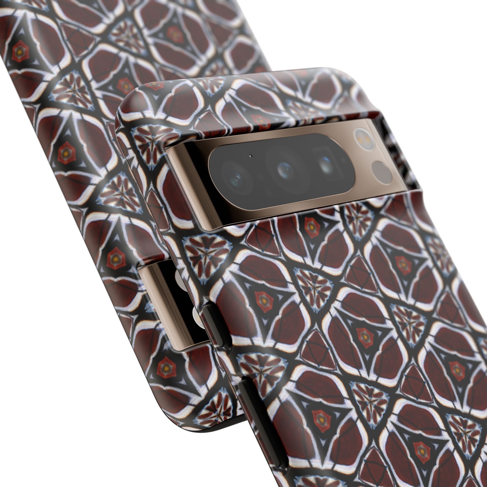 Maroon Butterfly Pattern Phone Case (Samsung)