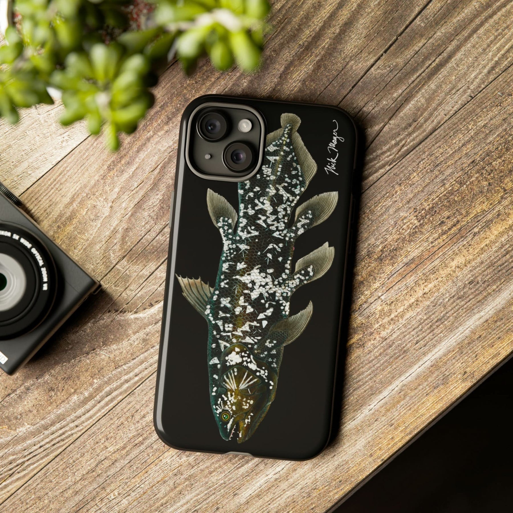 Coelacanth Black iPhone 15 Case