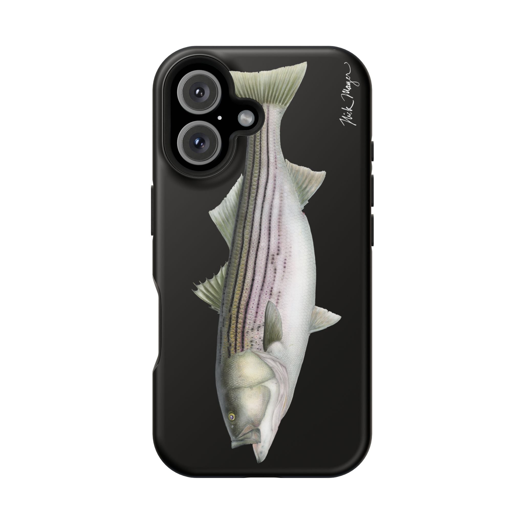 30 lb Striper MagSafe Black iPhone Case