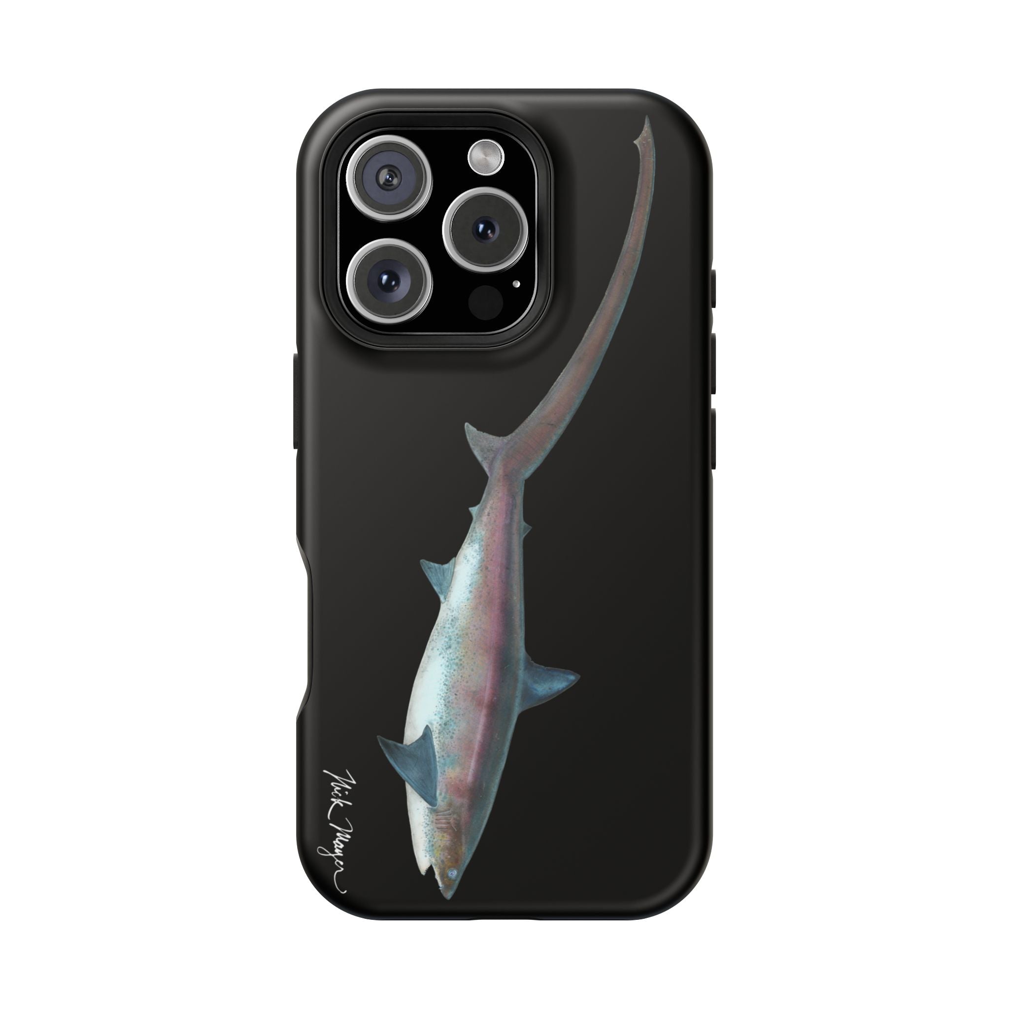 Thresher Shark MagSafe Black iPhone Case