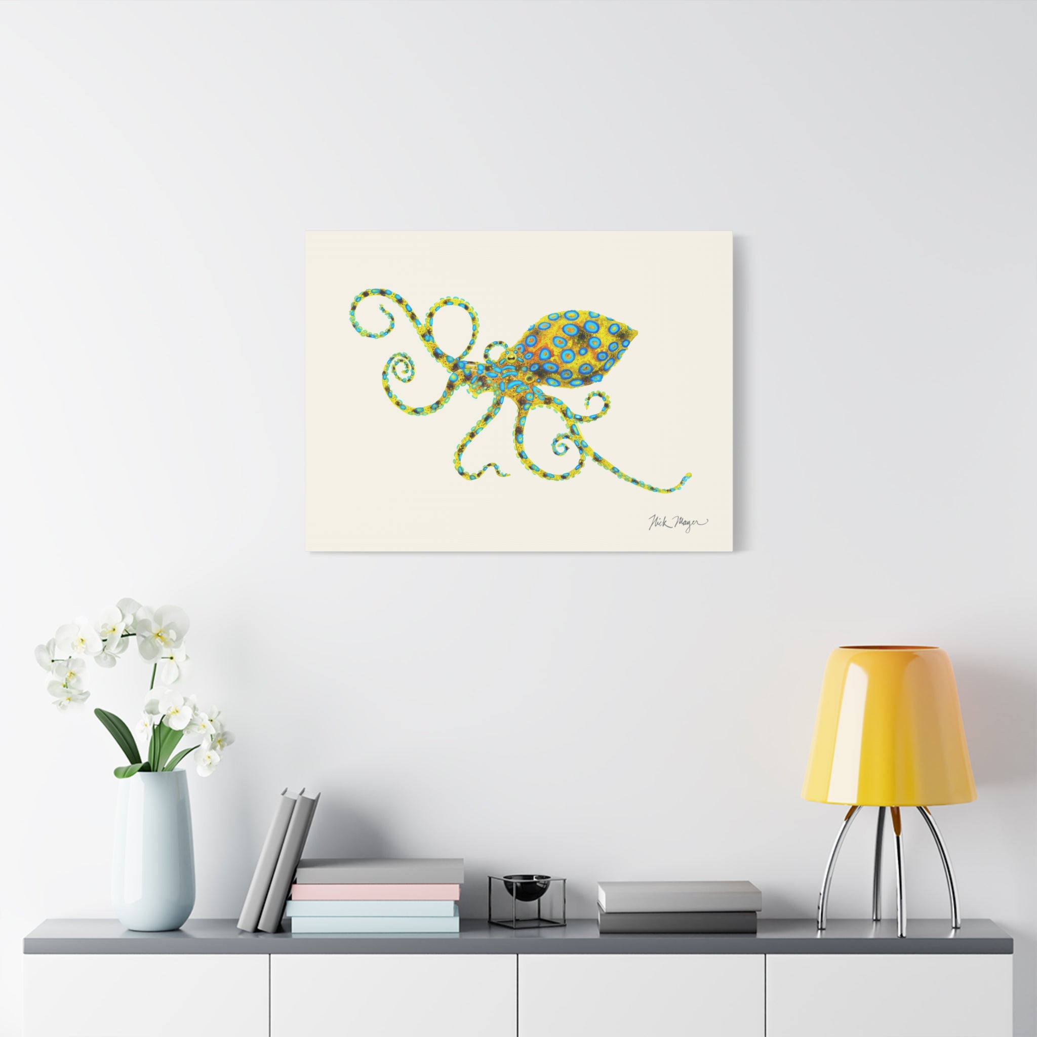 Blue Ringed Octopus Canvas Print