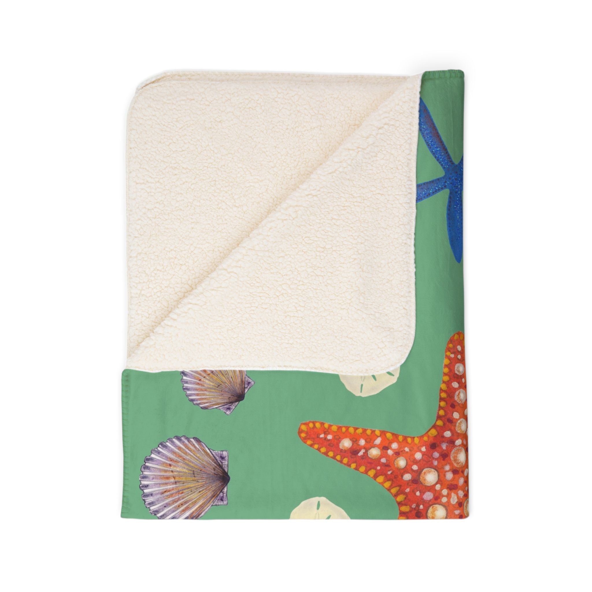 Starfish & Shells Super Soft Sherpa Blanket