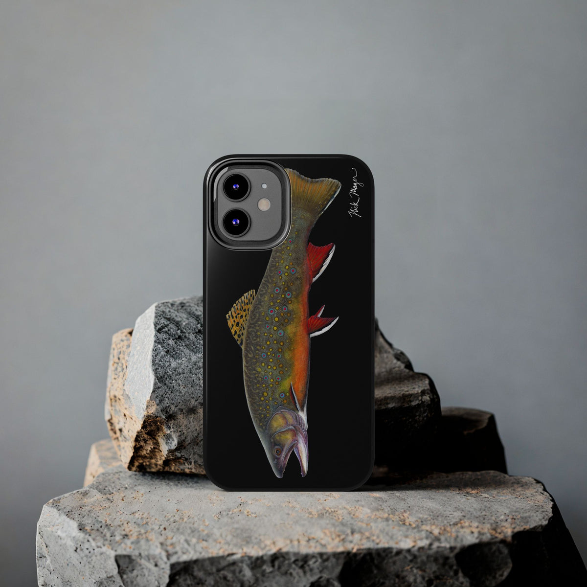 Brook Trout Black Phone Case (iPhone) Printify