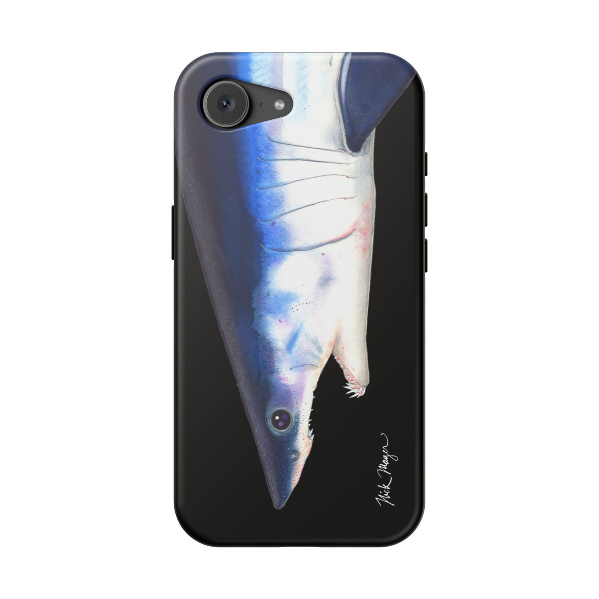 Mako Shark Face MagSafe Black iPhone Case Printify