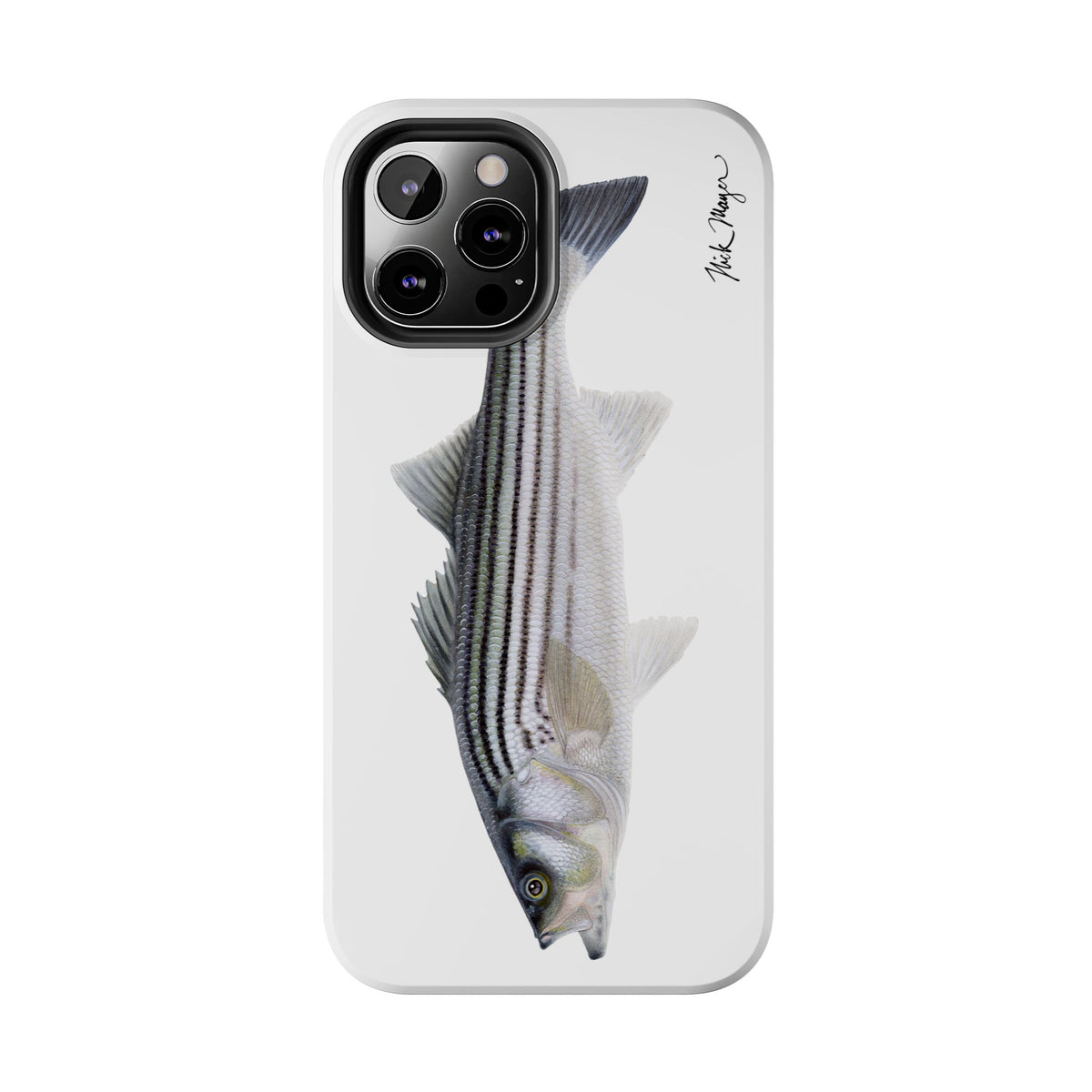 Schoolie Striper White Phone Case (iPhone) Printify