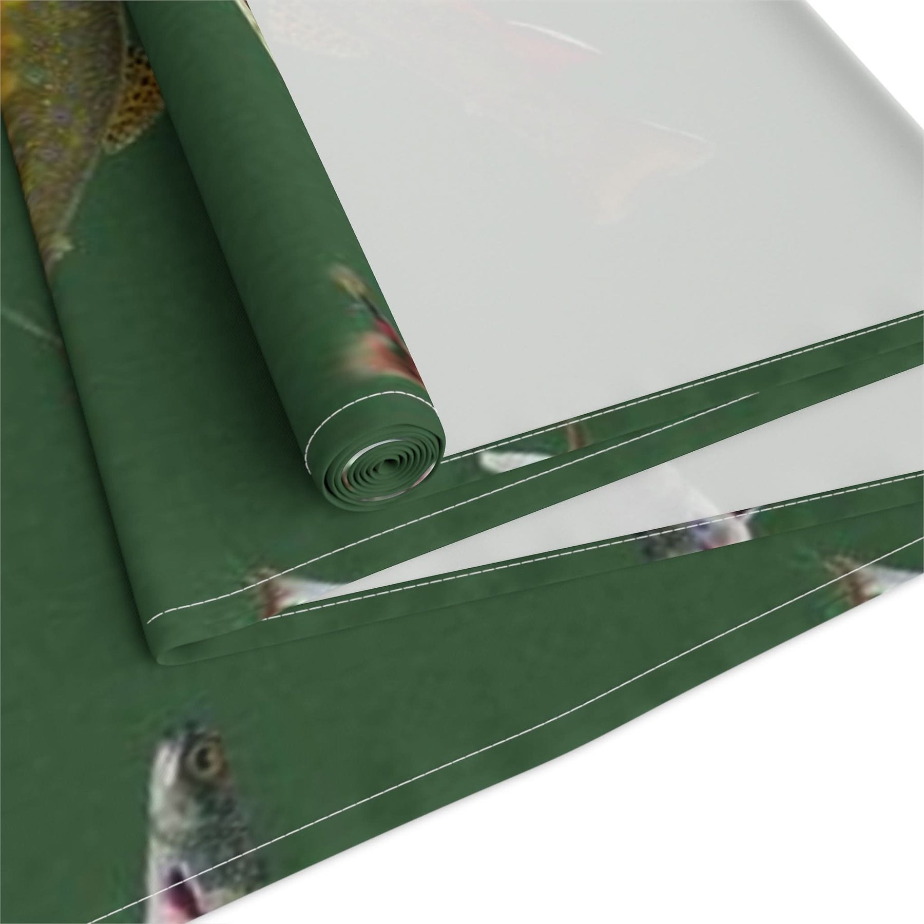 Brook Trout & Flies Cotton Table Runner