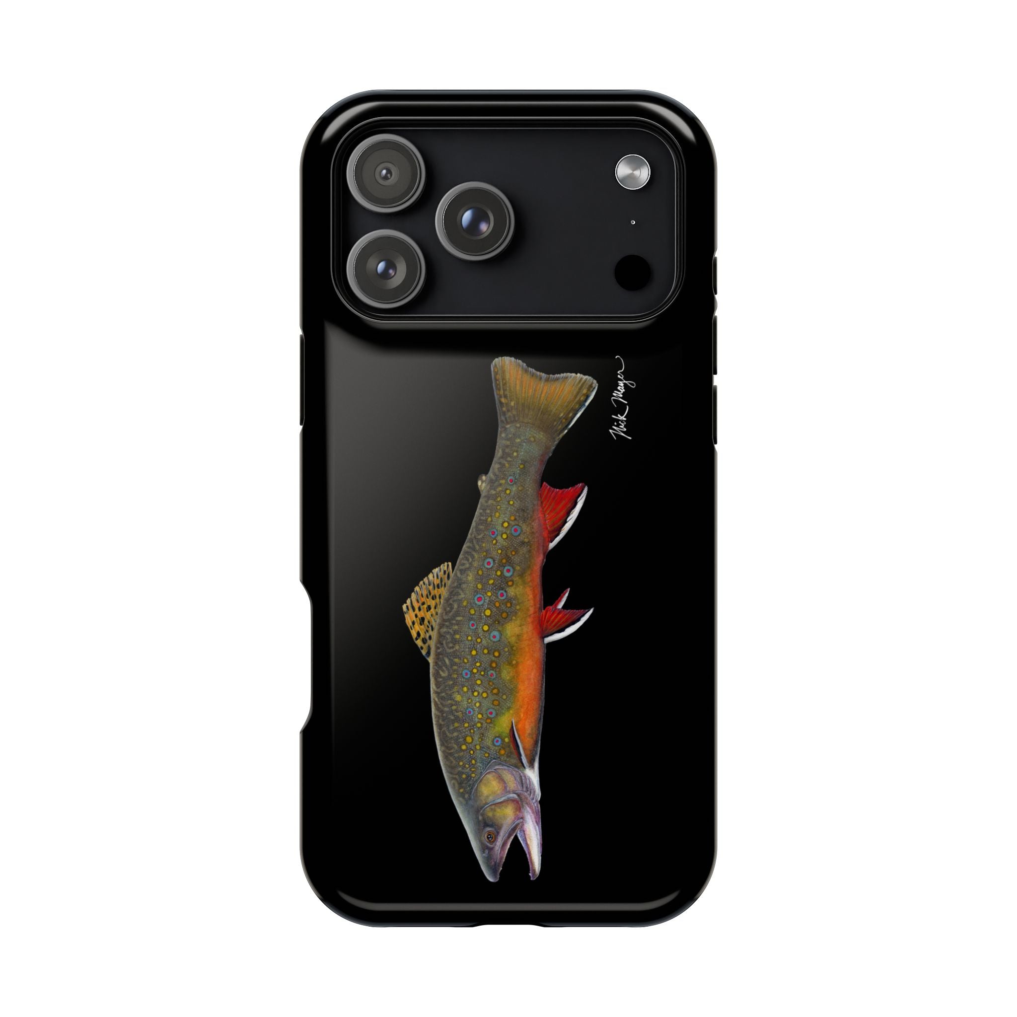 Brook Trout MagSafe Black iPhone Case