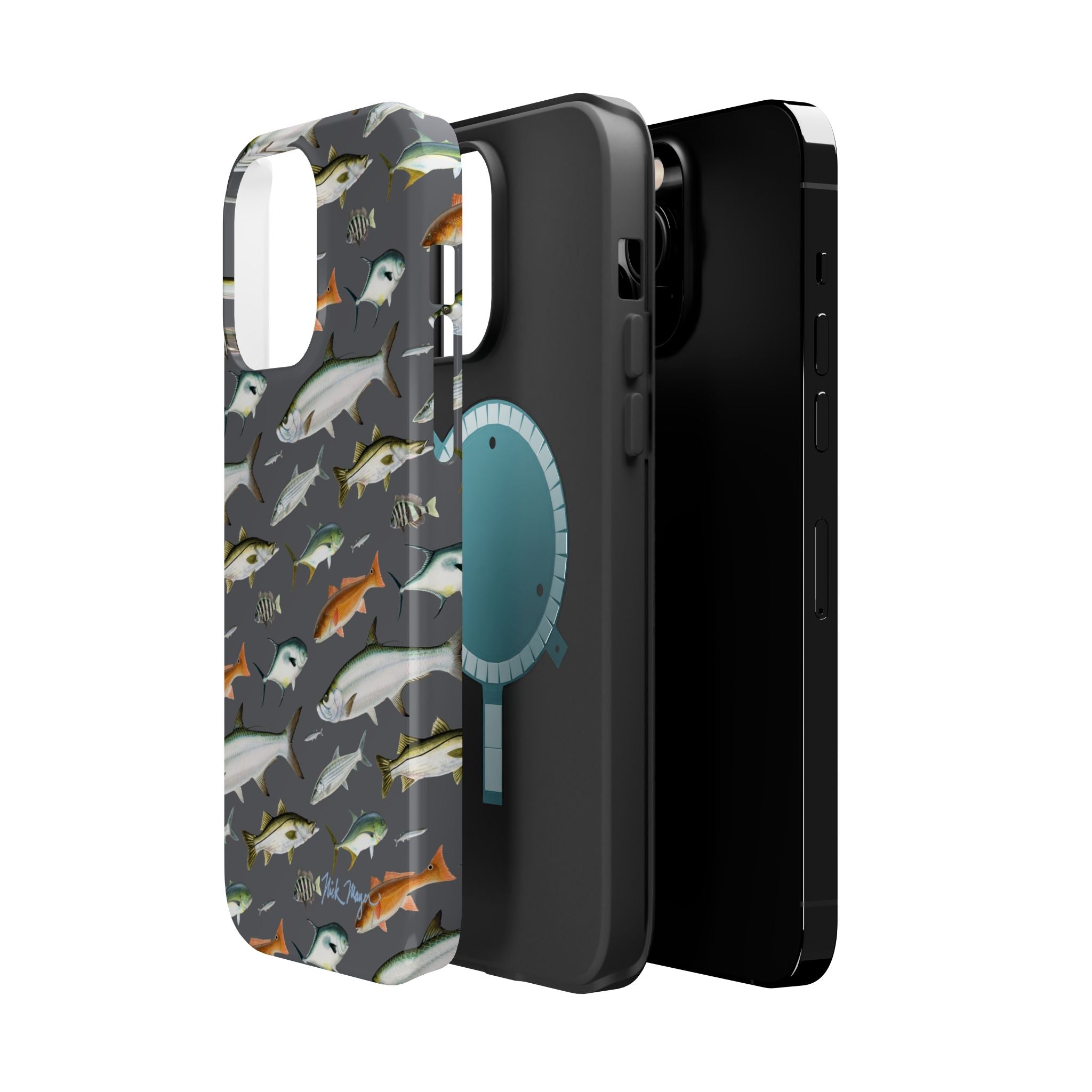 NEW Southern Fish Grey MagSafe iPhone Case