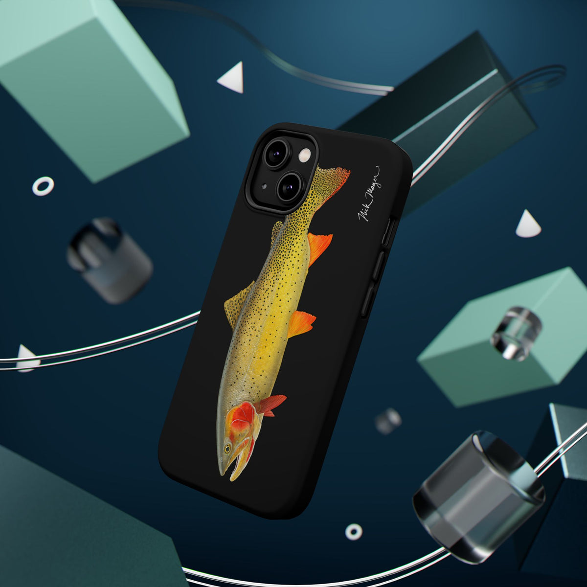 Cutthroat Trout 1 Black MagSafe iPhone Case Printify