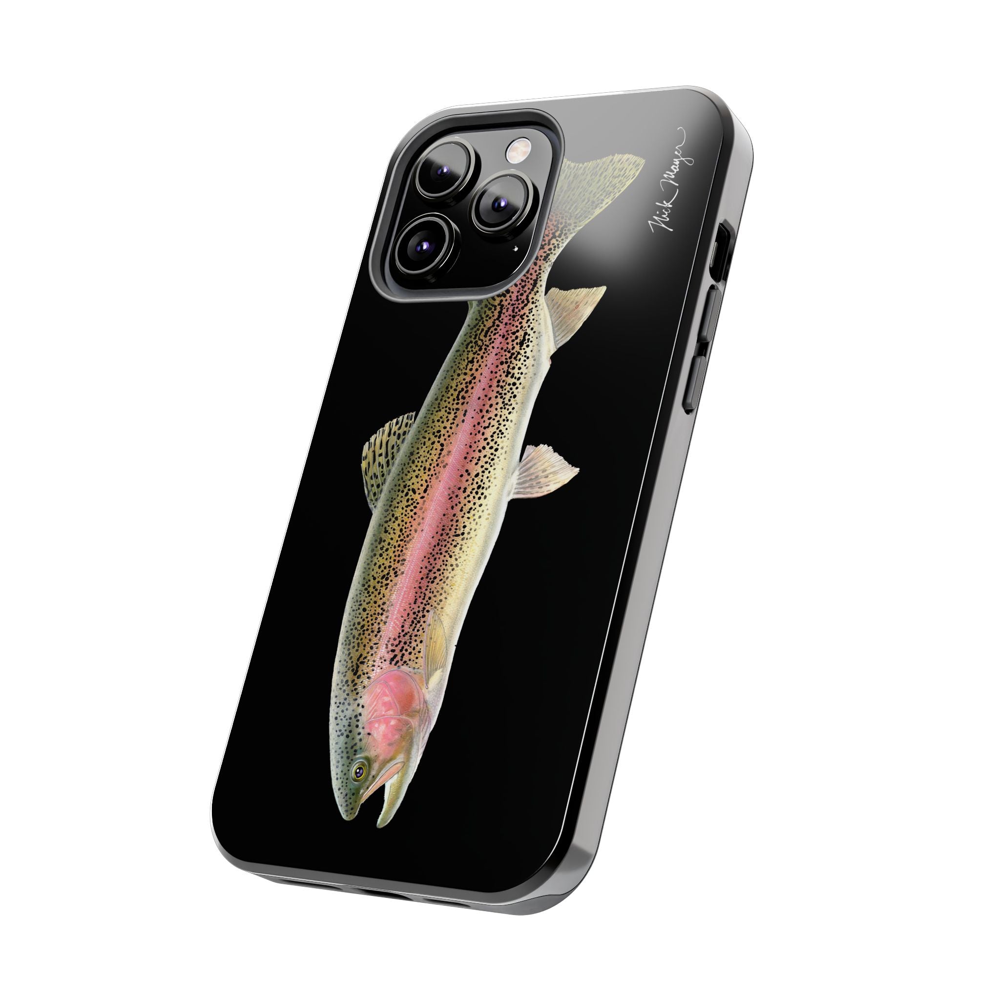 Rainbow Trout Black Phone Case (iPhone)