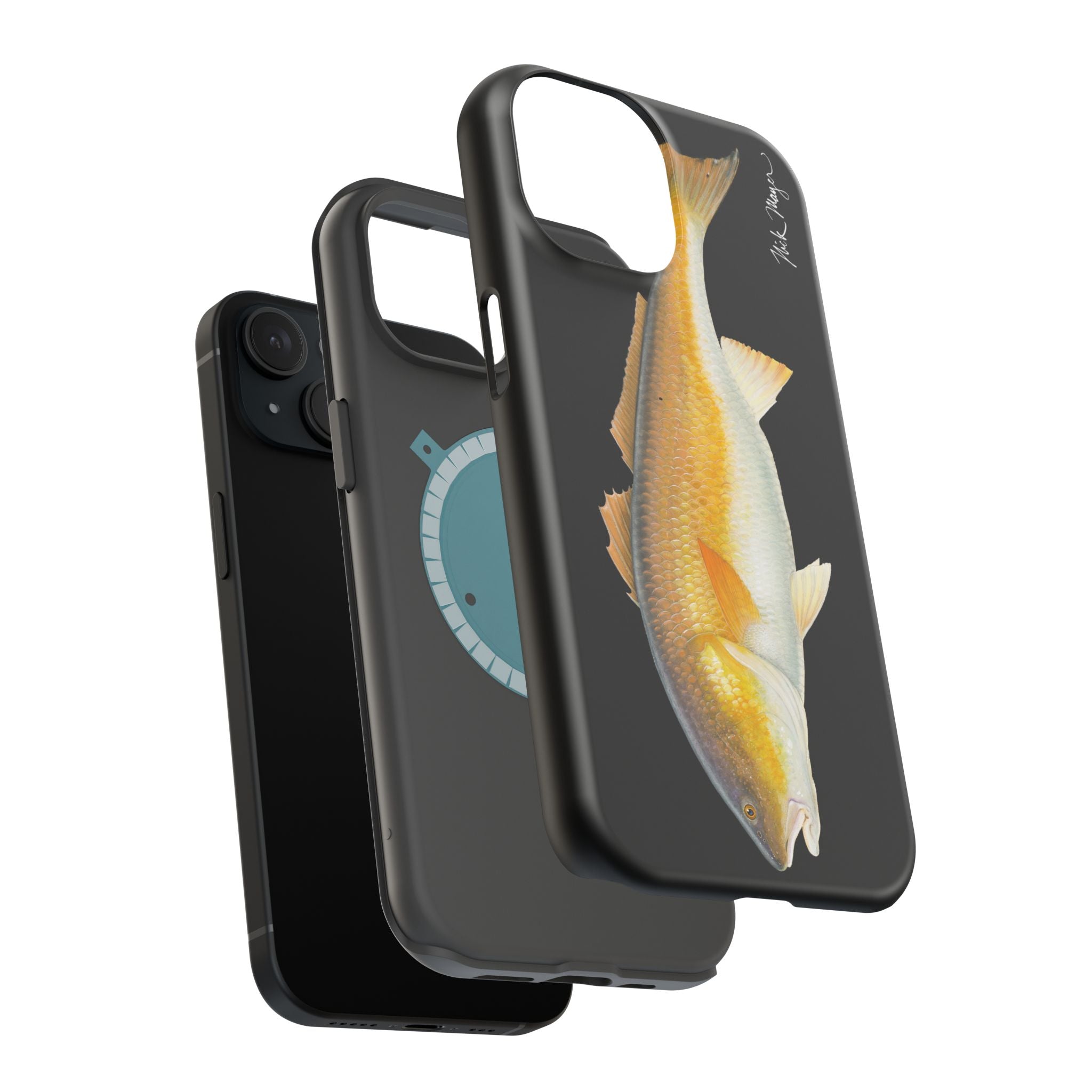 Bull Redfish MagSafe Black iPhone Case
