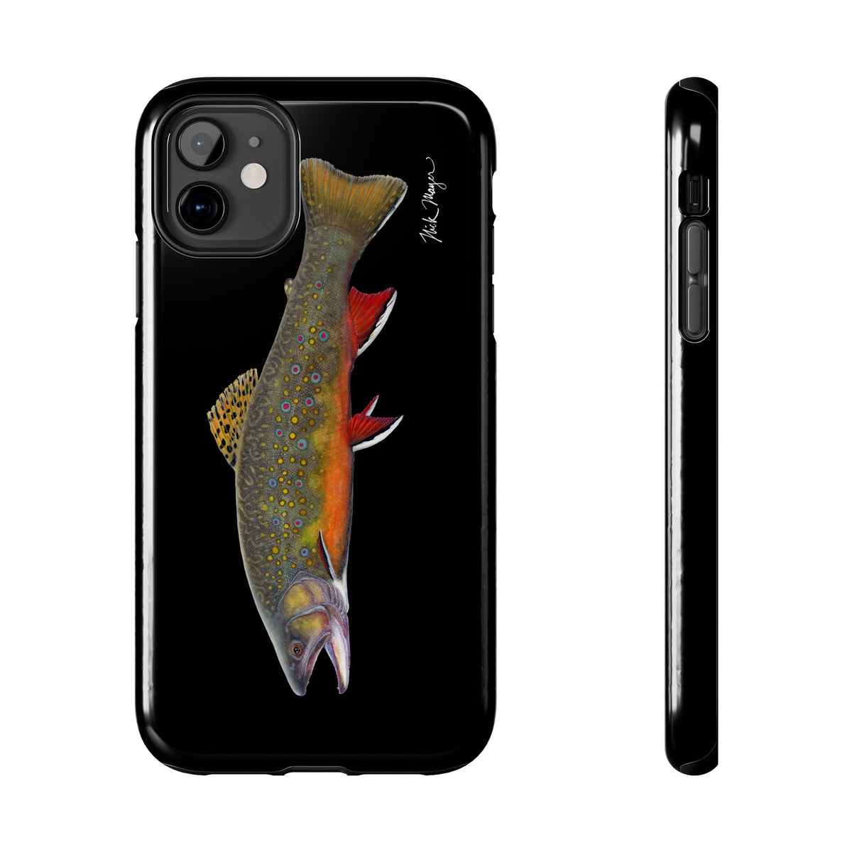 Brook Trout Black Phone Case (iPhone) Printify