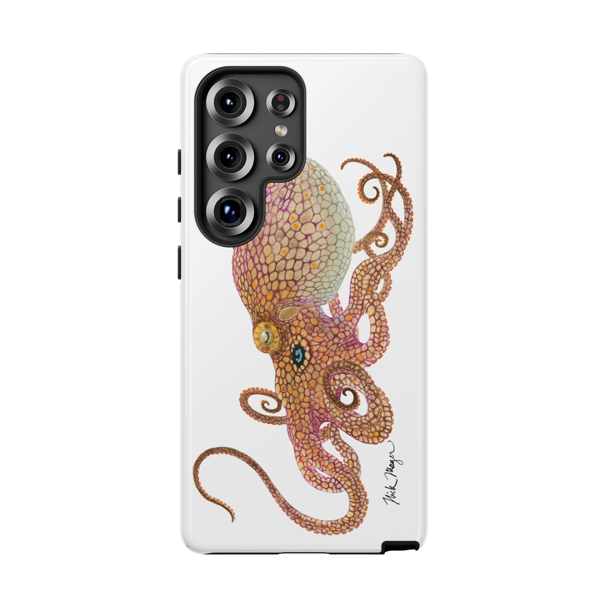 Two Spot Octopus White Phone Case (Samsung)