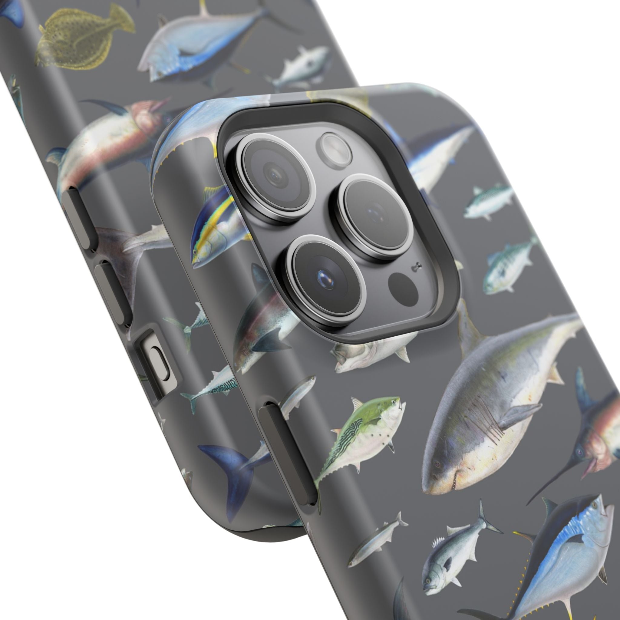 New England Offshore Fish Grey MagSafe iPhone Case