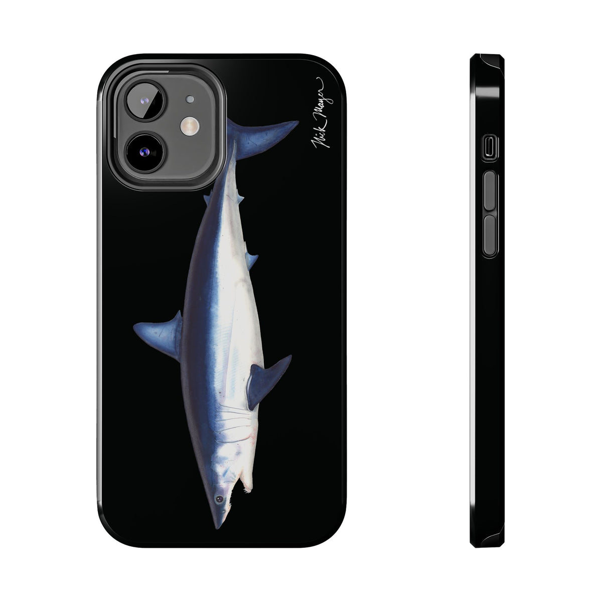 Mako Shark Black iPhone Case Printify