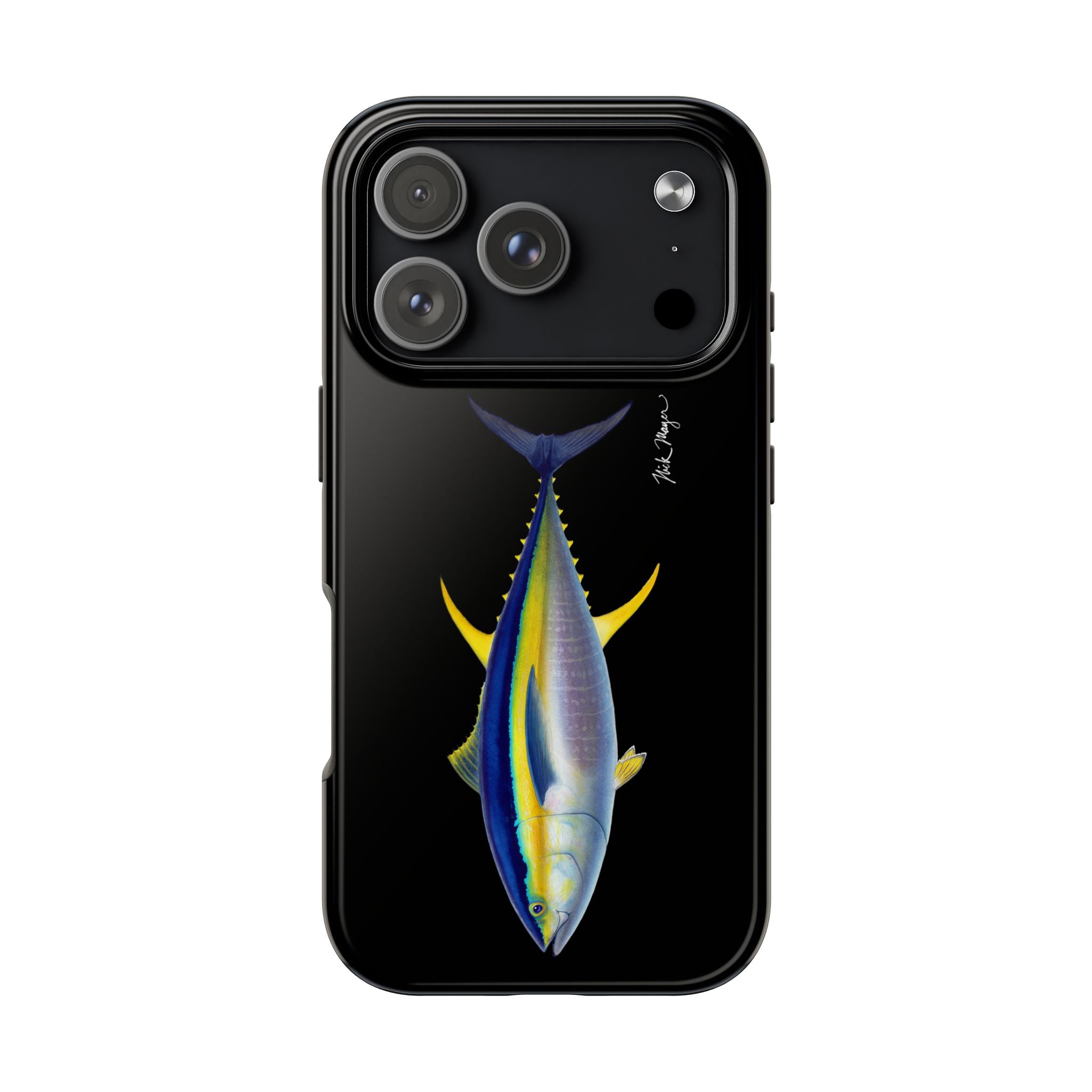 Yellowfin Tuna Black Phone Case (iPhone)