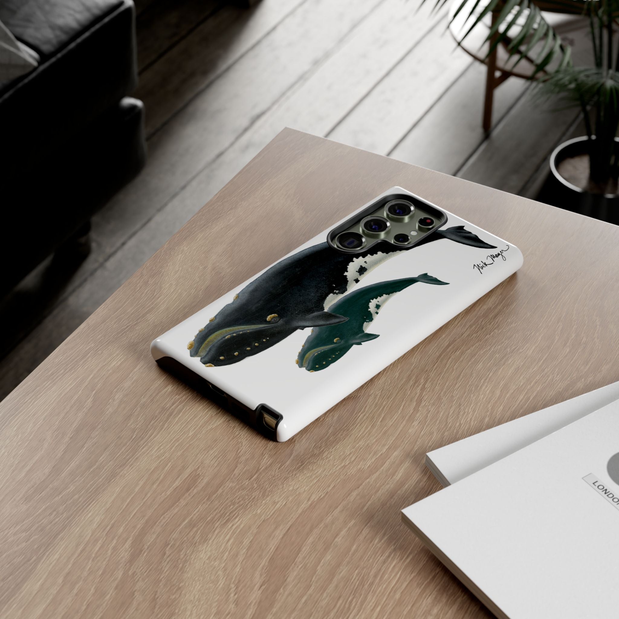 Mother & Calf Right Whale Phone Case (Samsung)