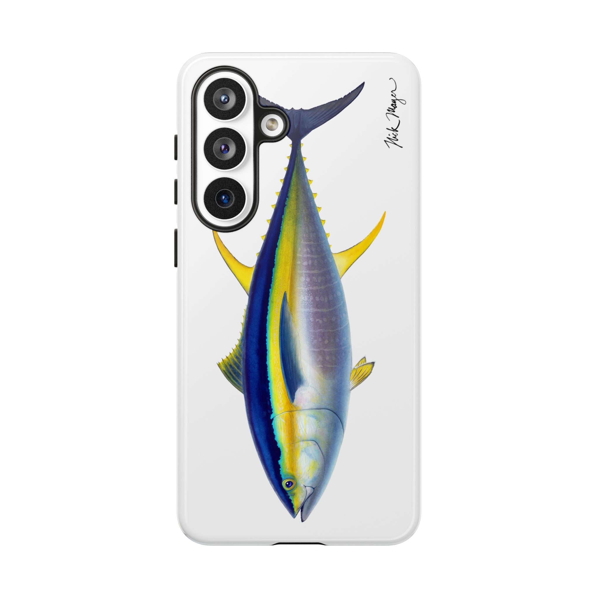 Yellowfin Tuna White Phone Case (Samsung) Printify