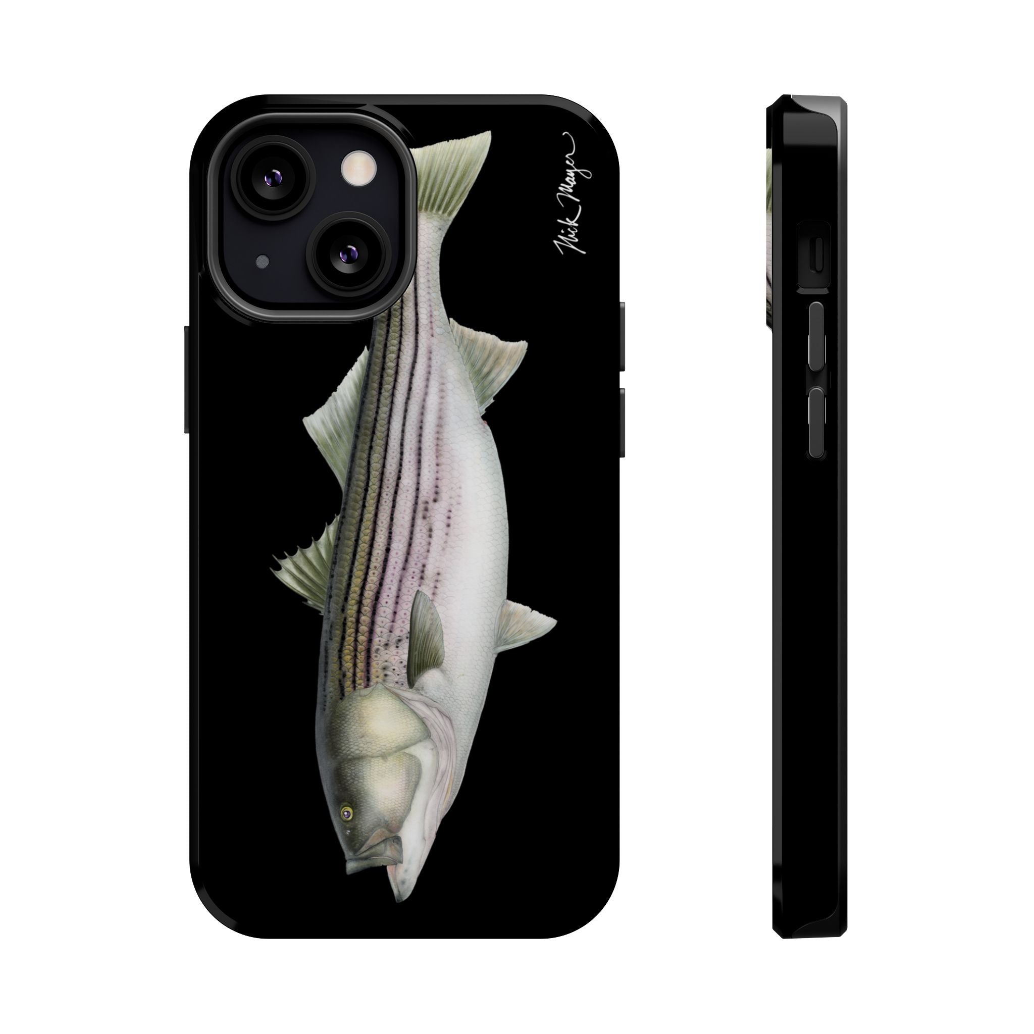 30 lb Striper MagSafe Black iPhone Case