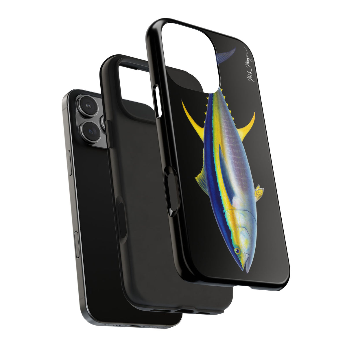 Yellowfin Tuna Black Phone Case (iPhone) Printify