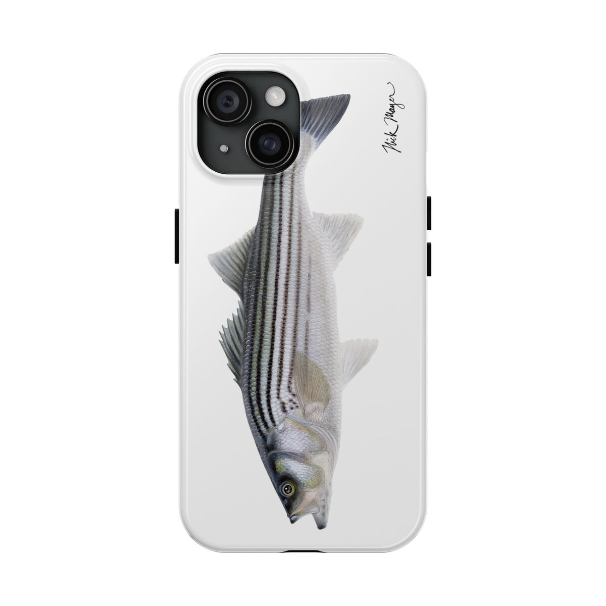 Schoolie Striper White Phone Case (iPhone) Printify
