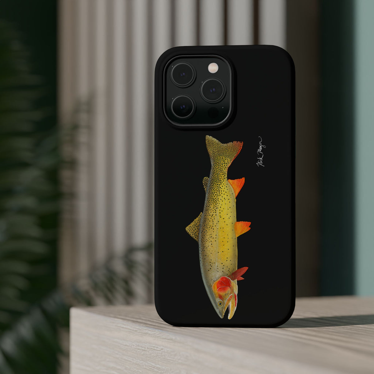 Cutthroat Trout 1 Black MagSafe iPhone Case Printify