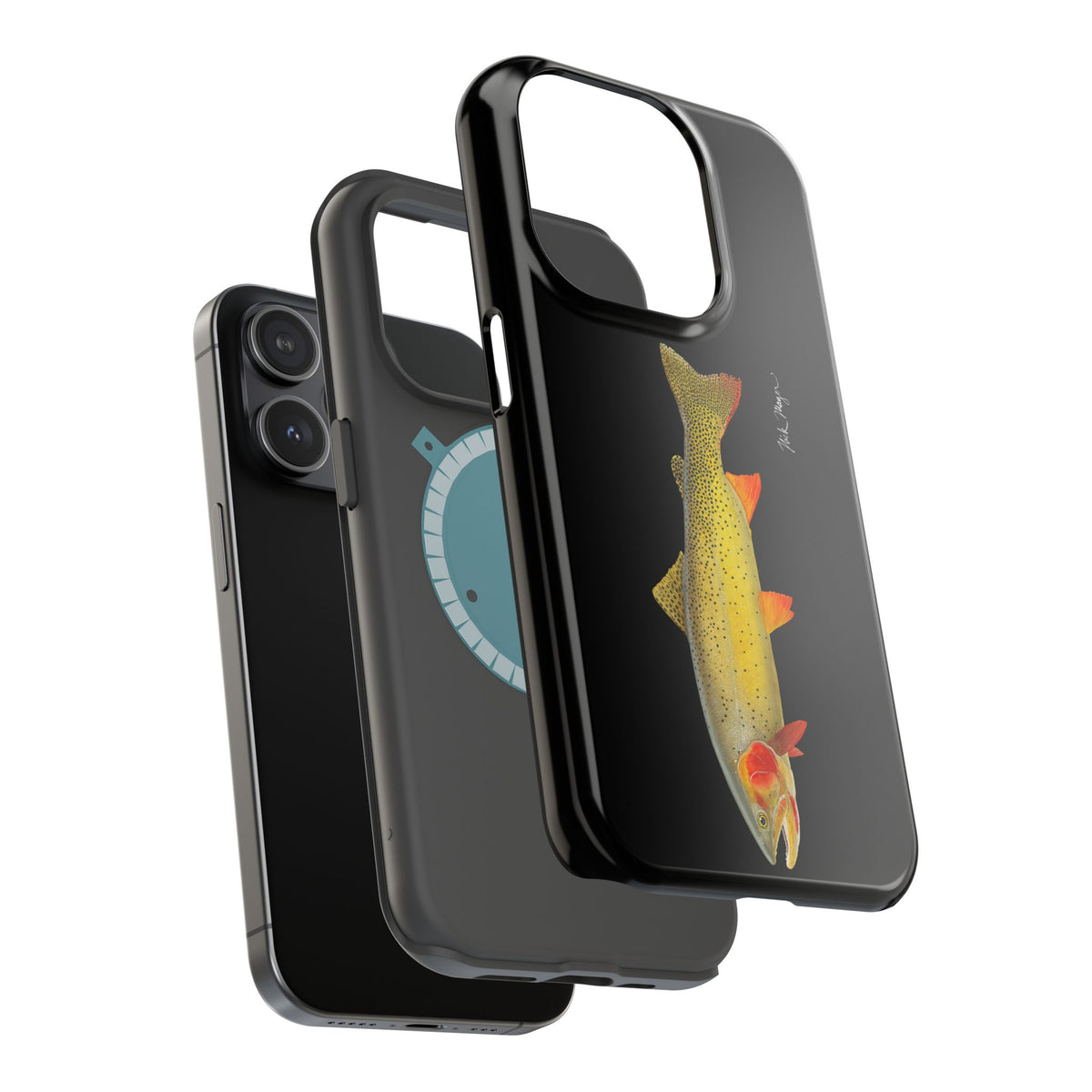 Cutthroat Trout 1 Black MagSafe iPhone Case Printify