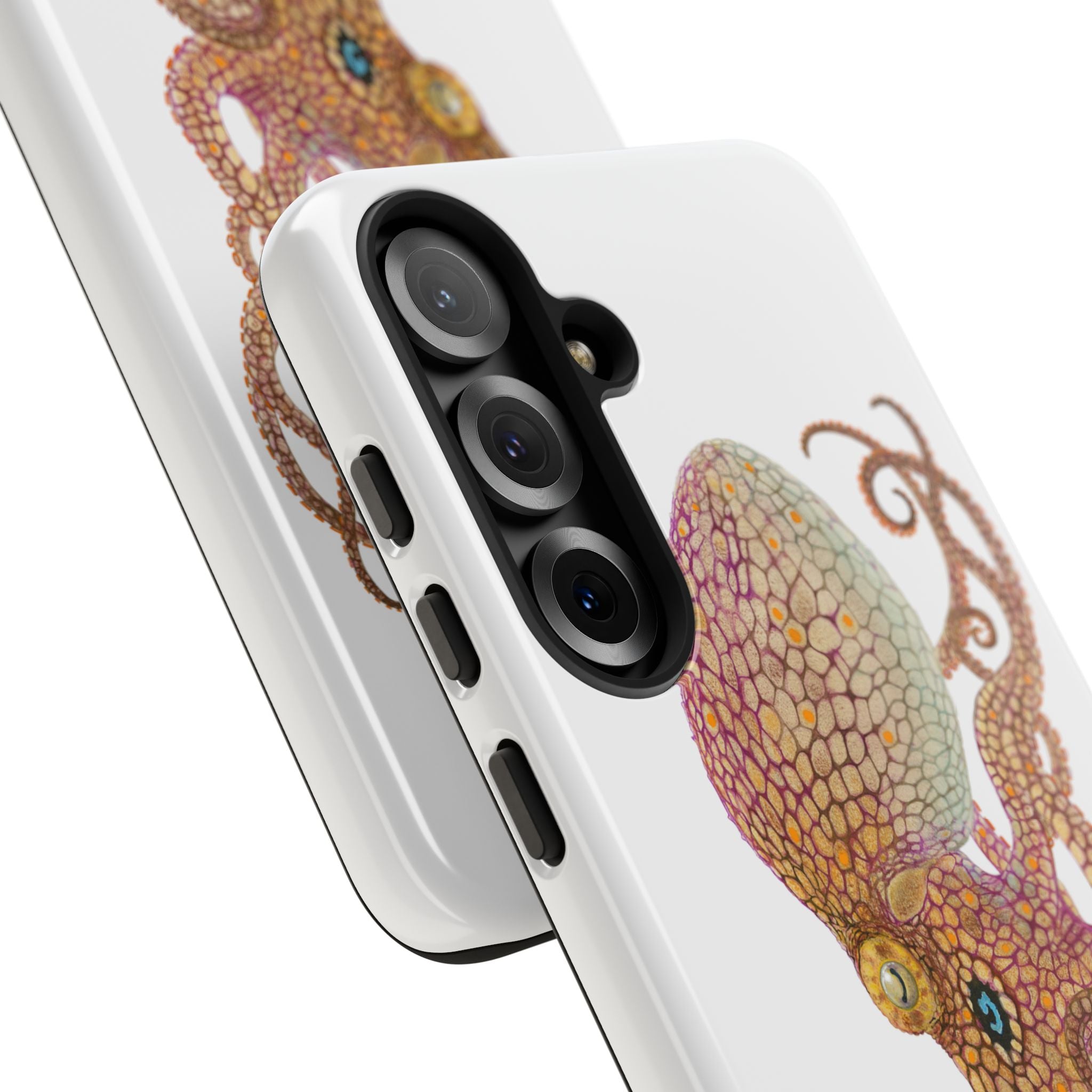 Two Spot Octopus White Phone Case (Samsung)